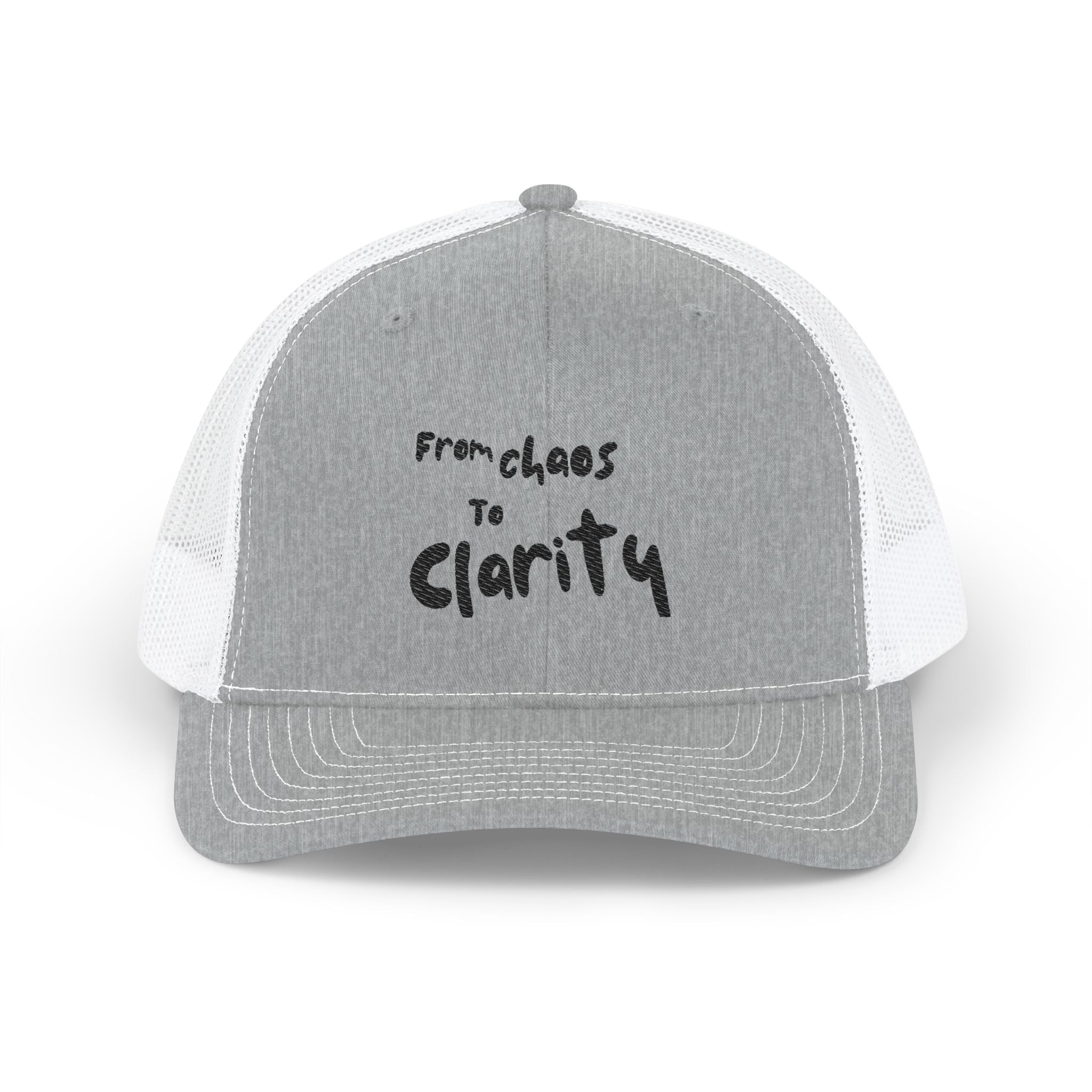 Embroidered Snapback Cap - From Chaos to Clarity Design
