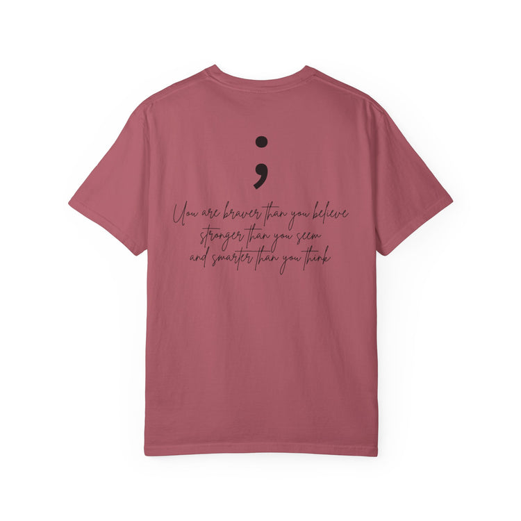 Semicolon Mental Health Awareness T-Shirt