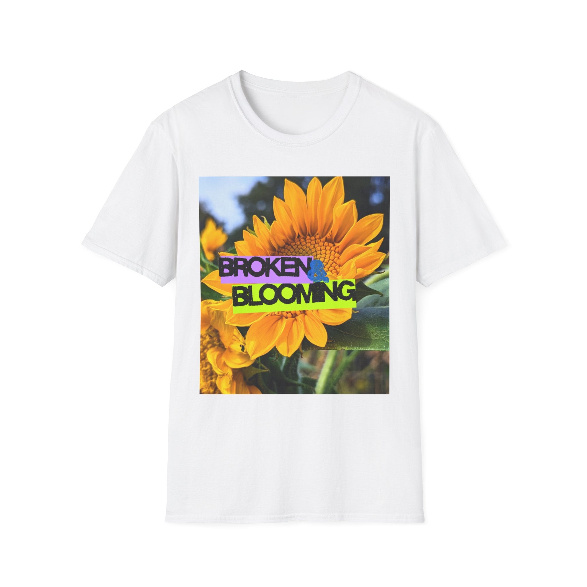 Broken and blooming tshirt