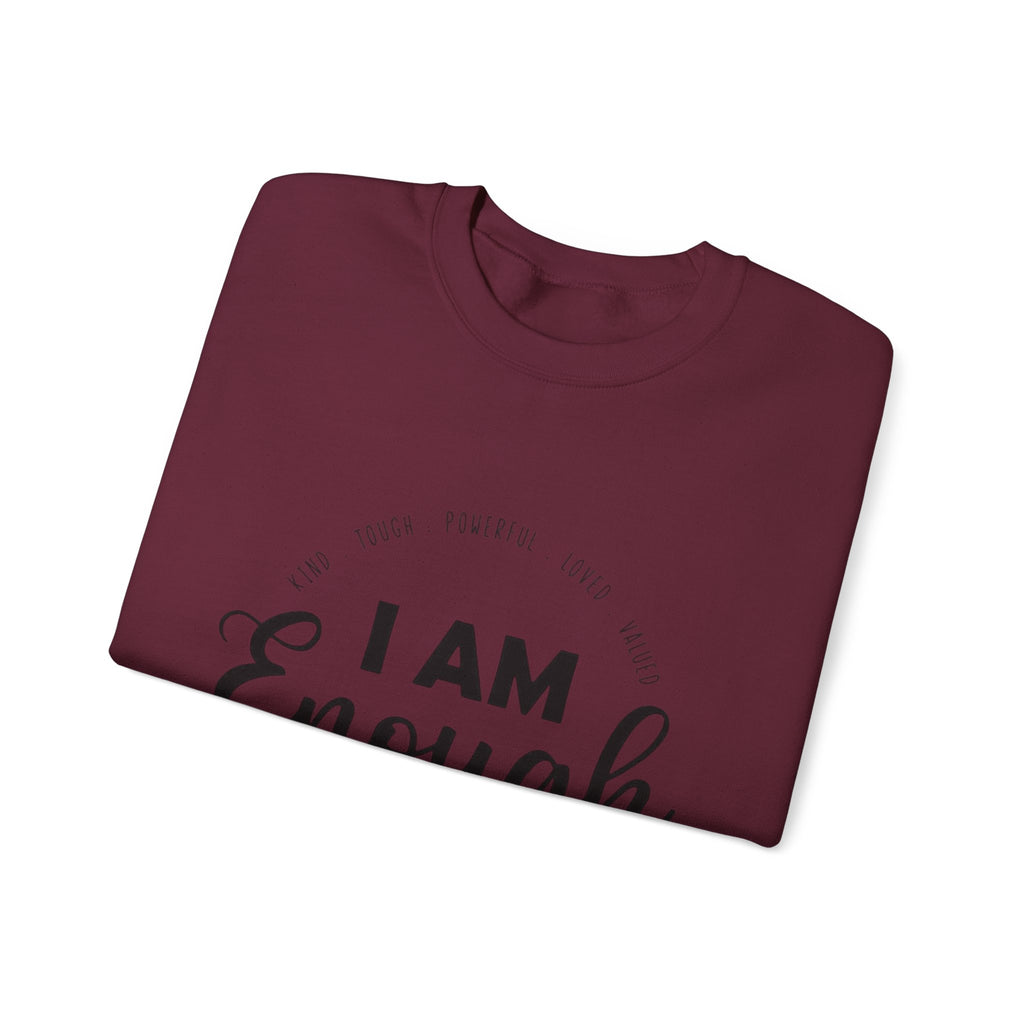 I Am Enough" Suicide & Depression Awareness Sweater – Mental Health Support & Inspirational Quote