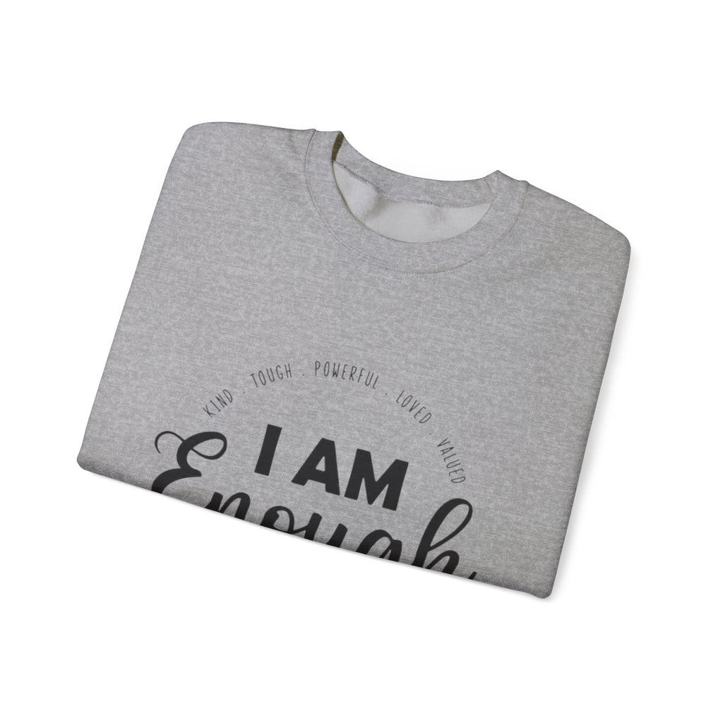 I Am Enough" Suicide & Depression Awareness Sweater – Mental Health Support & Inspirational Quote