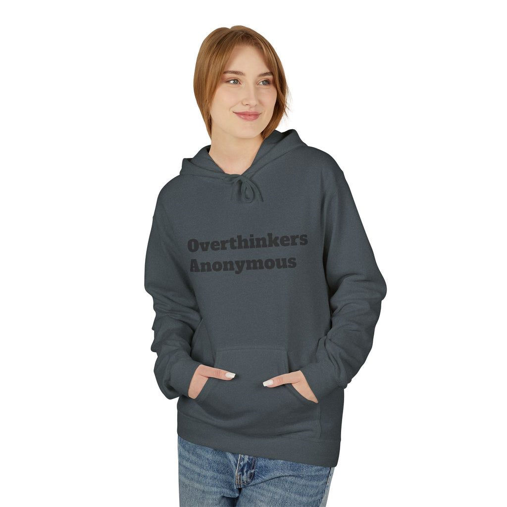 Overthinkers Anonymous Hoodie | Mental Health Comfort Wear | Cozy Anxiety Relief Sweatshirt