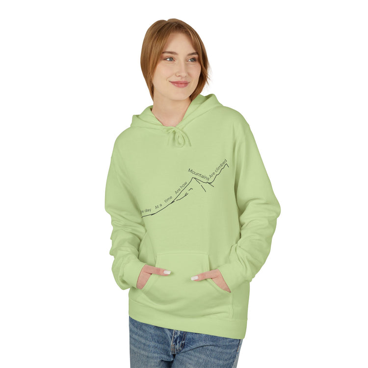 One Day at a Time Mountain Climb Sweater - Motivational