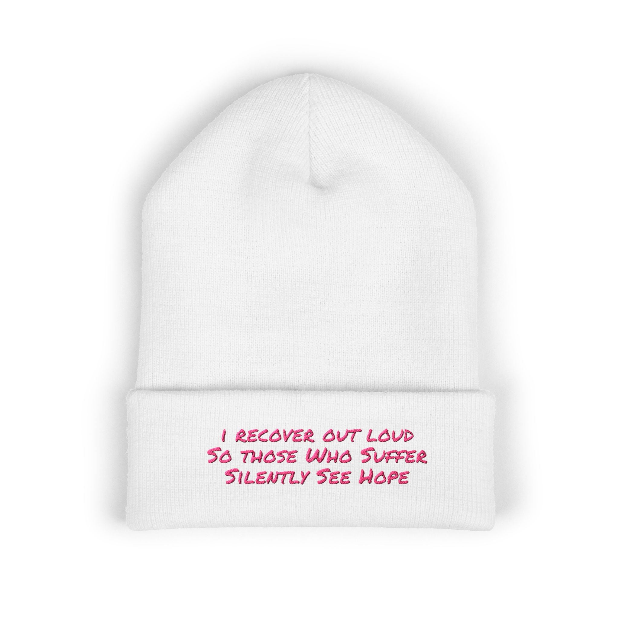 I recover out loud beanie