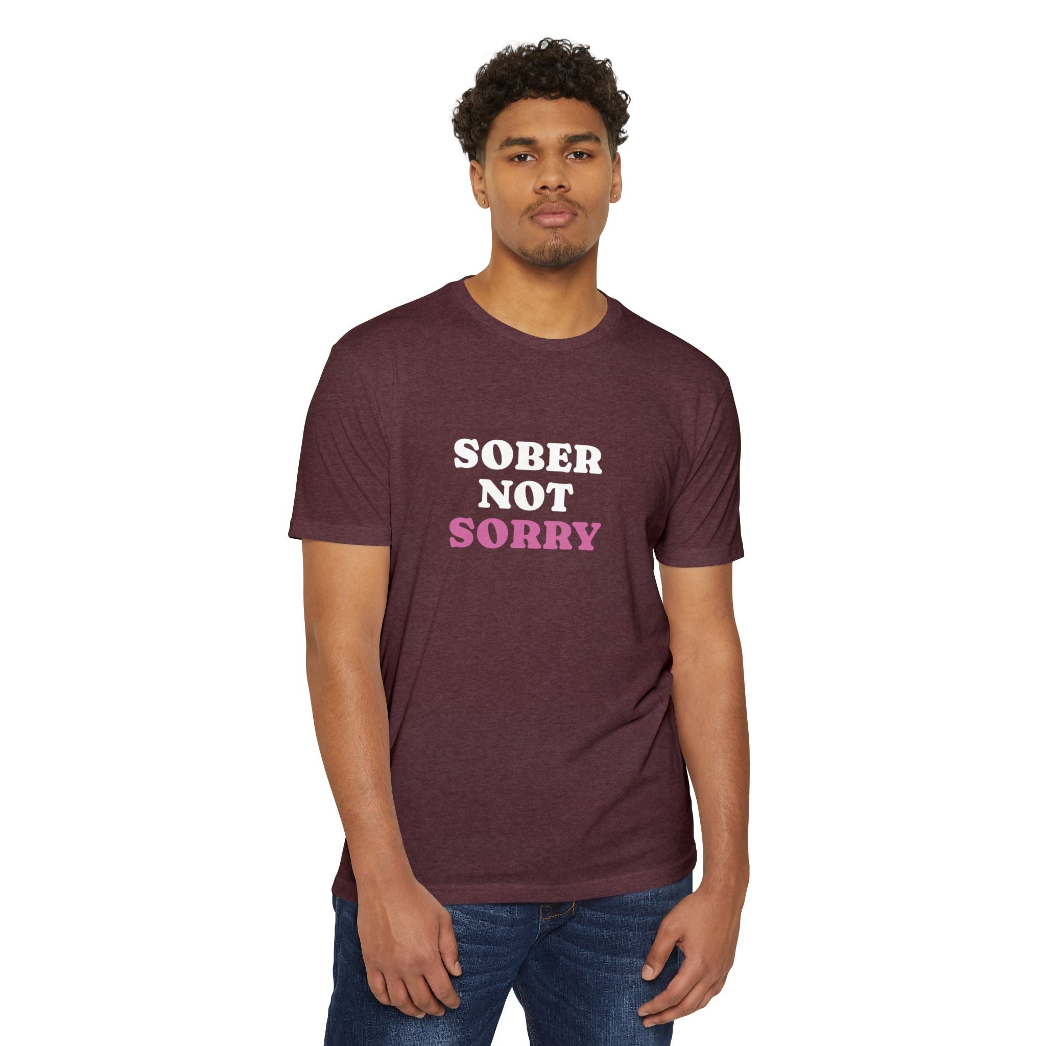 Sober Not Sorry T-Shirt | Bold Sobriety & Recovery Shirt | Empowering Addiction Recovery and Mental Health Tee