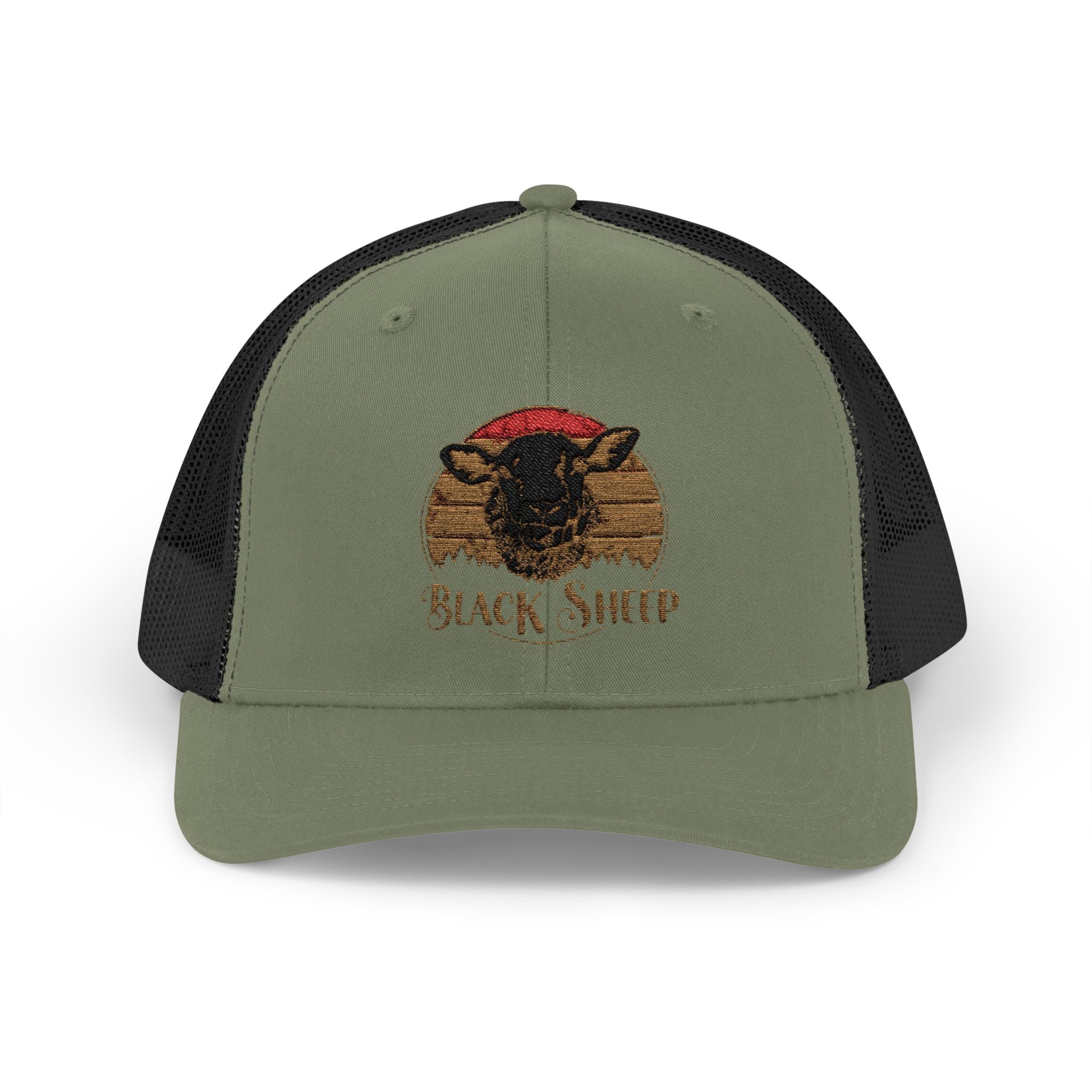 BLACK SHEEP Embroidered Trucker Hat – Vintage Outdoor Style, Rebellious Spirit