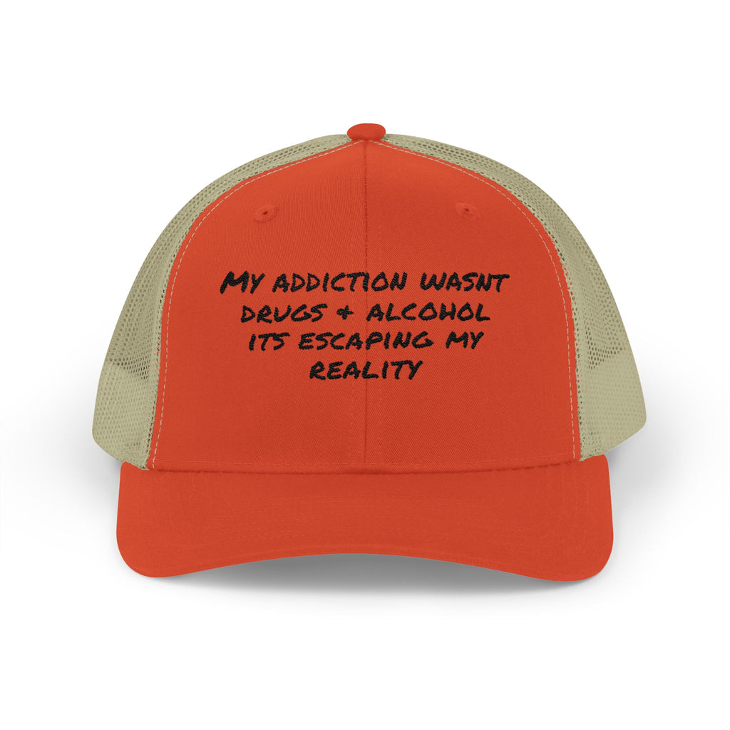 Snapback Cap - Addiction Escape Reality Statement Hat