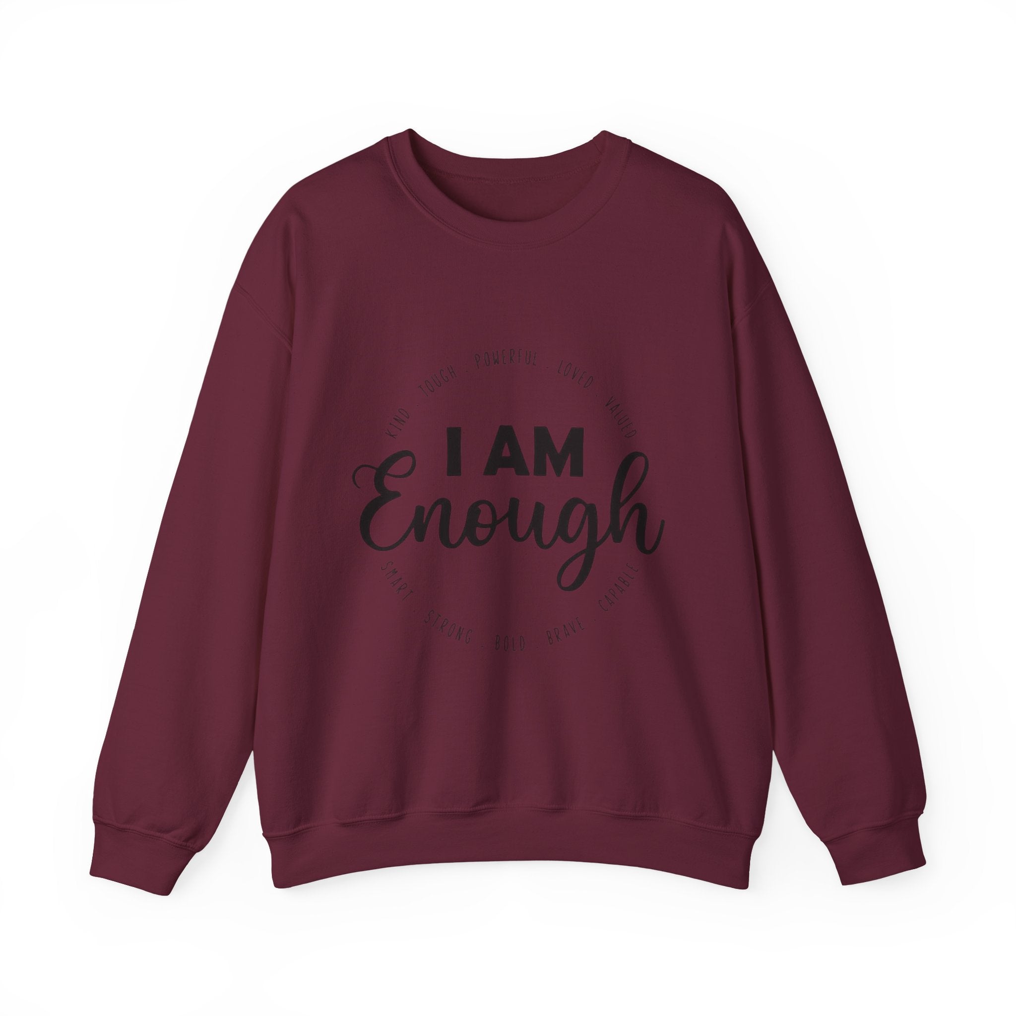 I Am Enough" Suicide & Depression Awareness Sweater – Mental Health Support & Inspirational Quote