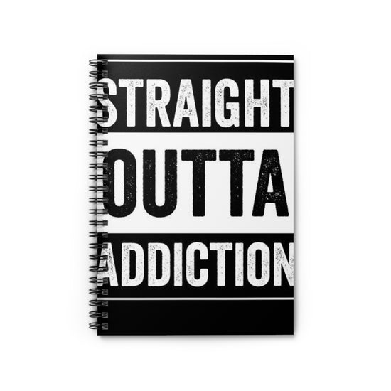 Addiction Recovery Spiral Notebook
