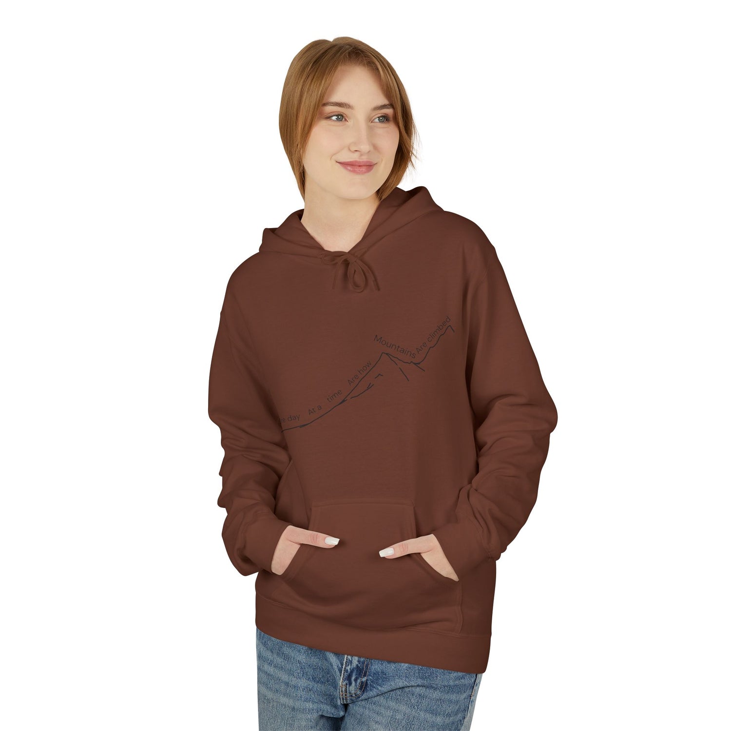 One Day at a Time Mountain Climb Sweater - Motivational