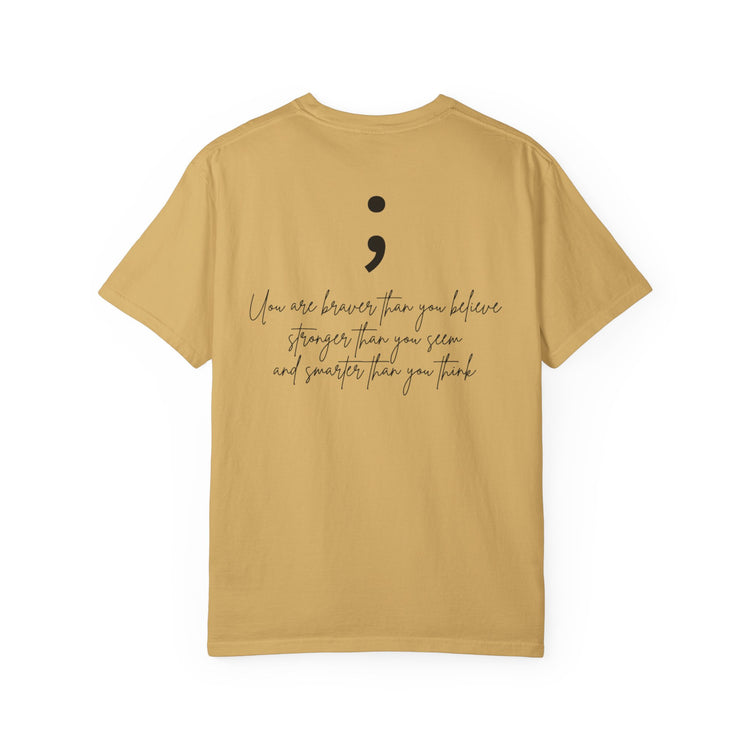 Semicolon Mental Health Awareness T-Shirt