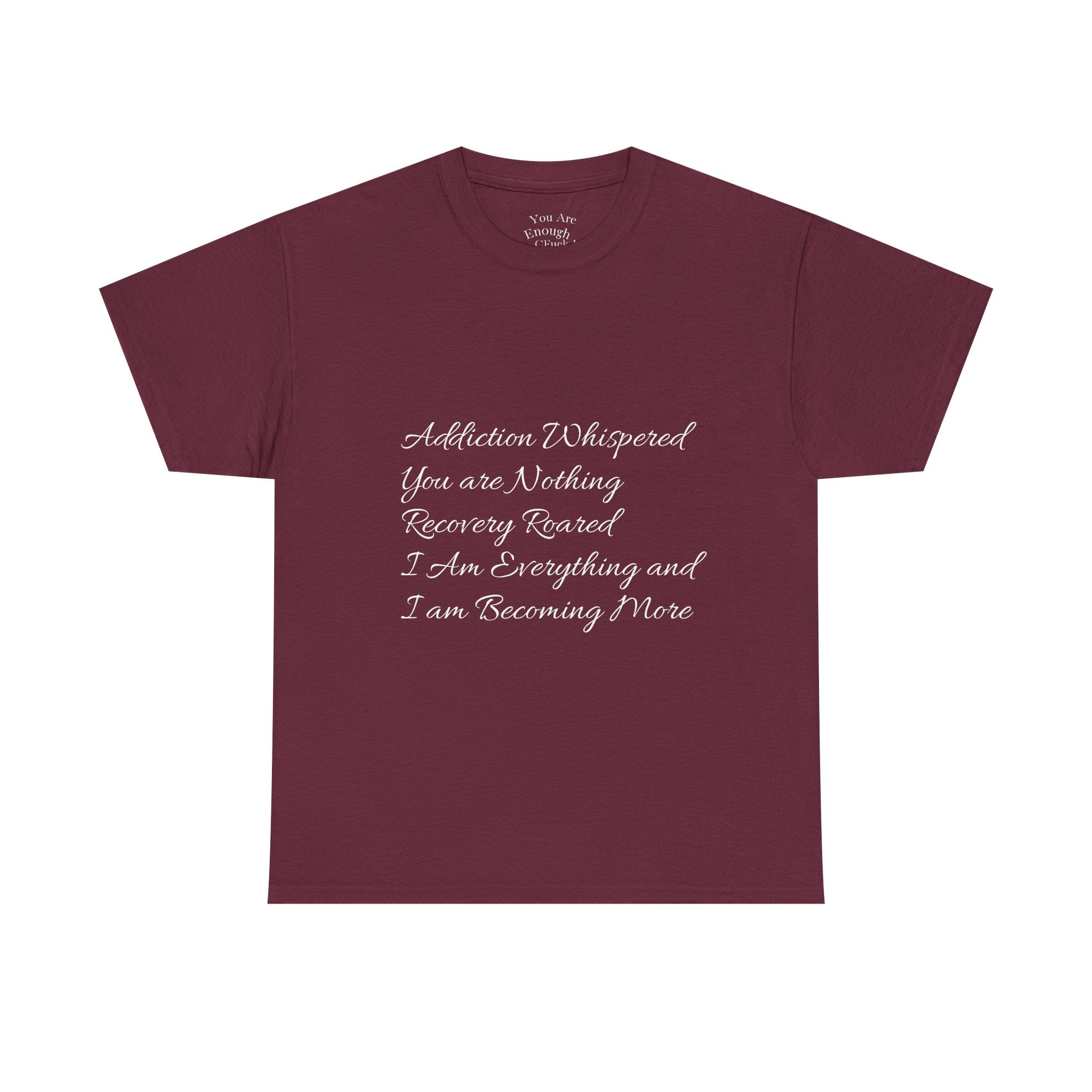 T-Shirt Addiction Poem Unisex Heavy Cotton Tee