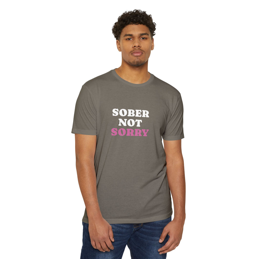 Sober Not Sorry T-Shirt | Bold Sobriety & Recovery Shirt | Empowering Addiction Recovery and Mental Health Tee