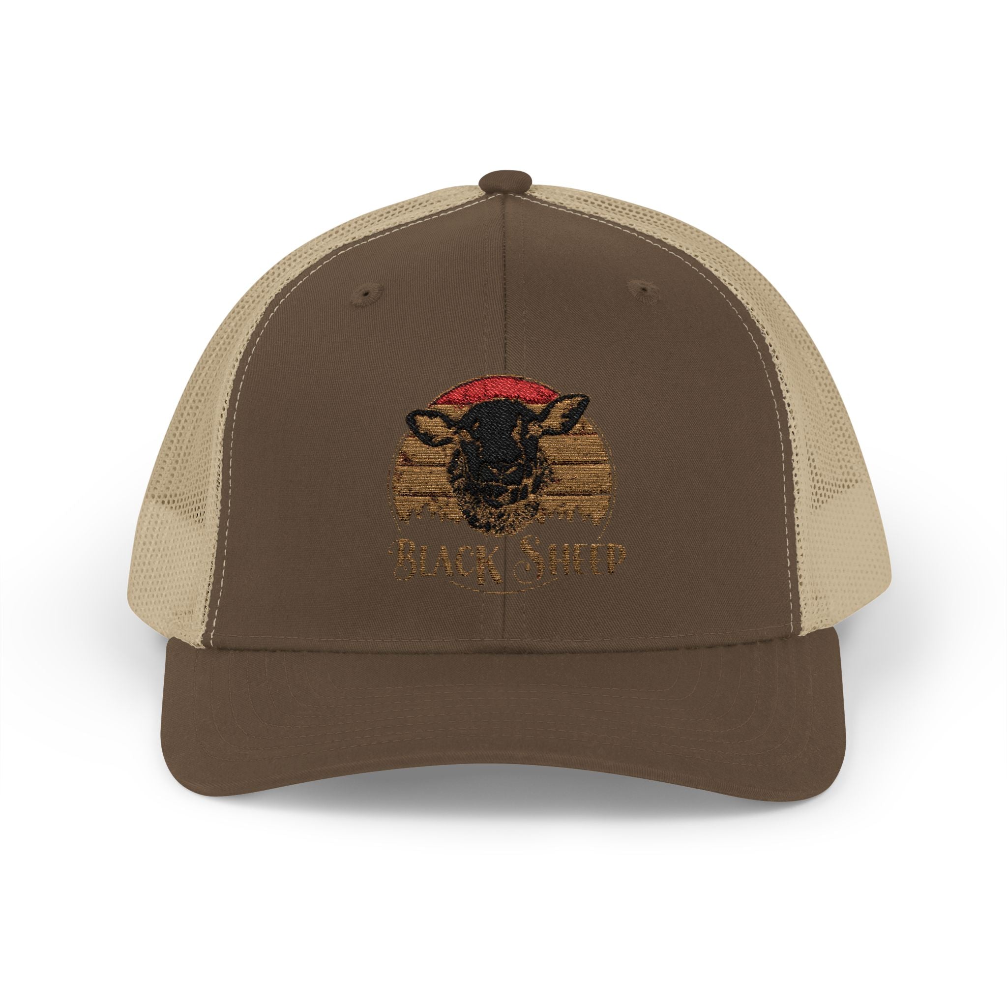 BLACK SHEEP Embroidered Trucker Hat – Vintage Outdoor Style, Rebellious Spirit