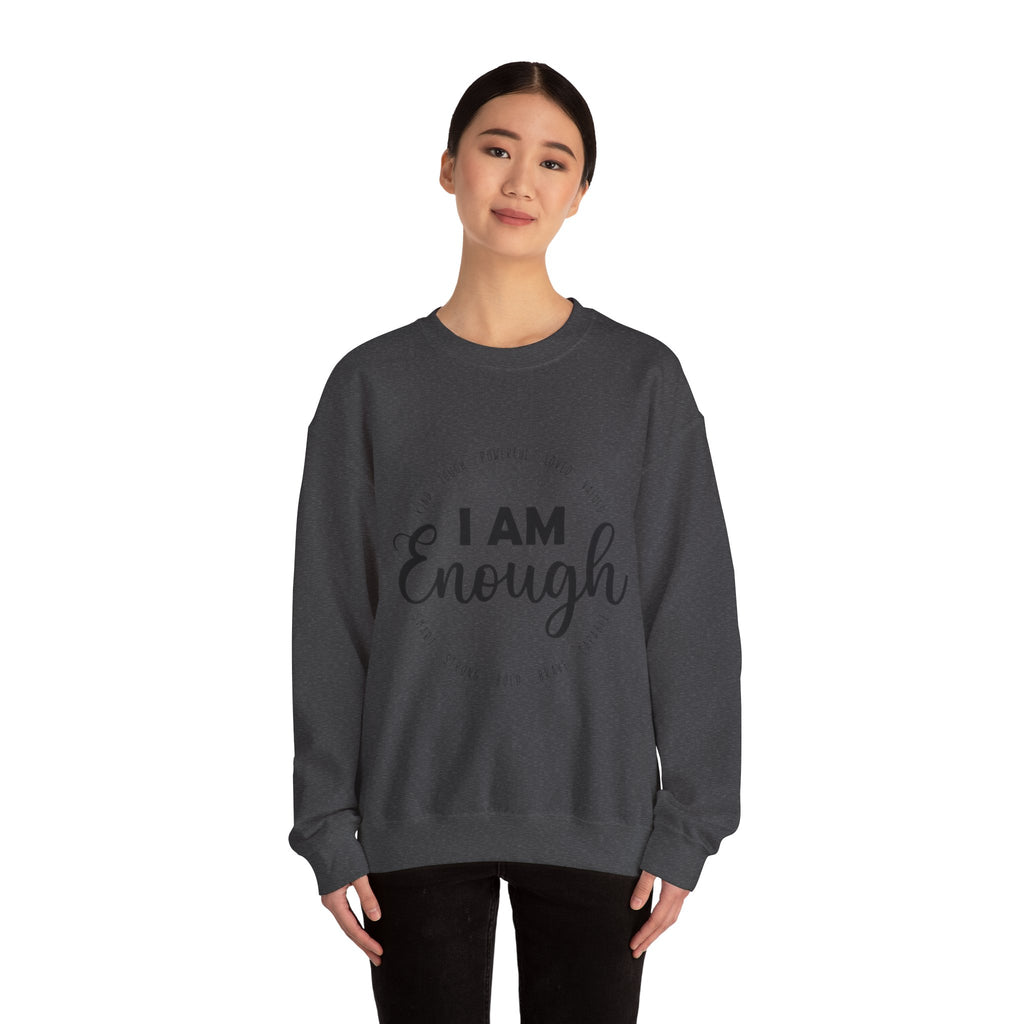 I Am Enough" Suicide & Depression Awareness Sweater – Mental Health Support & Inspirational Quote
