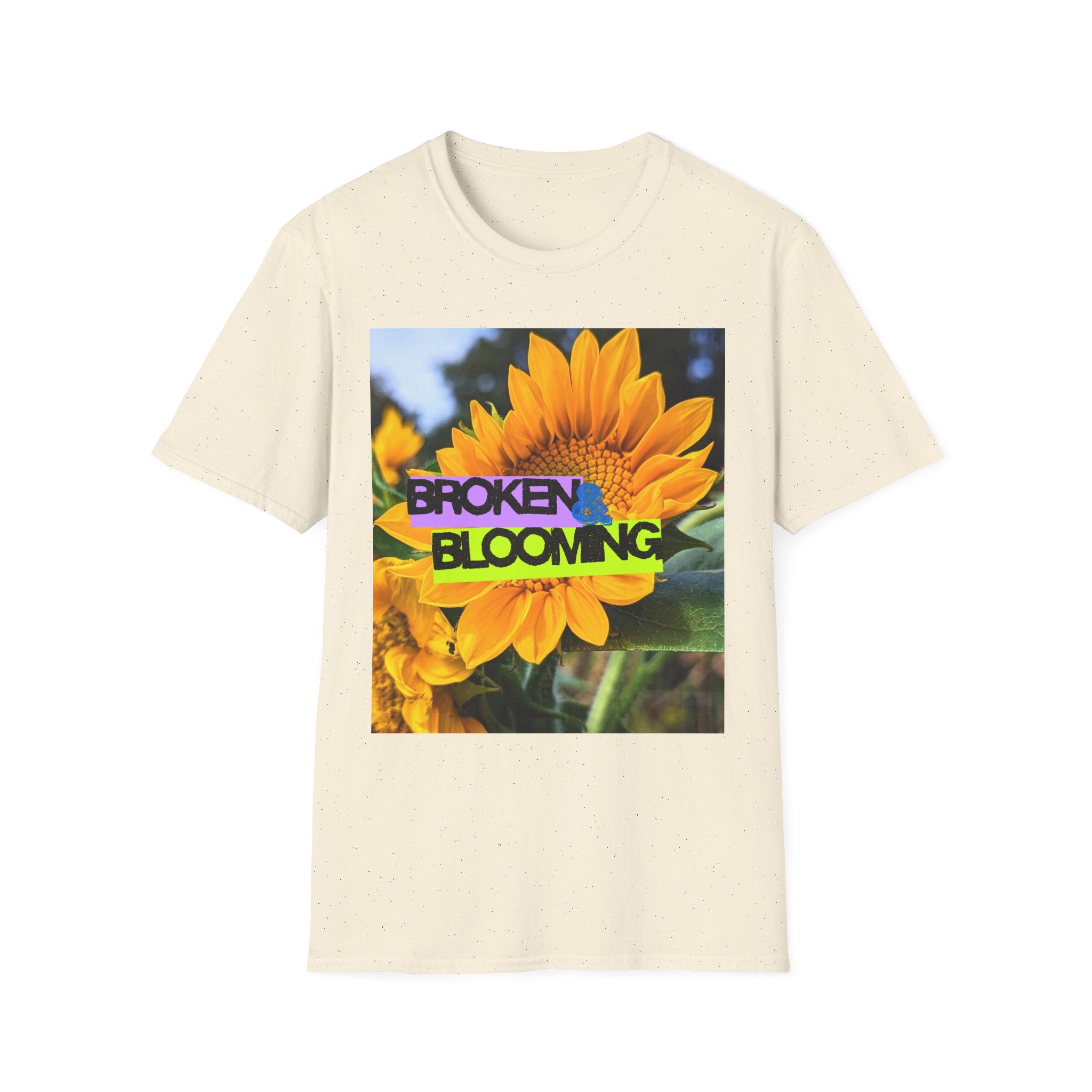 Broken and blooming tshirt