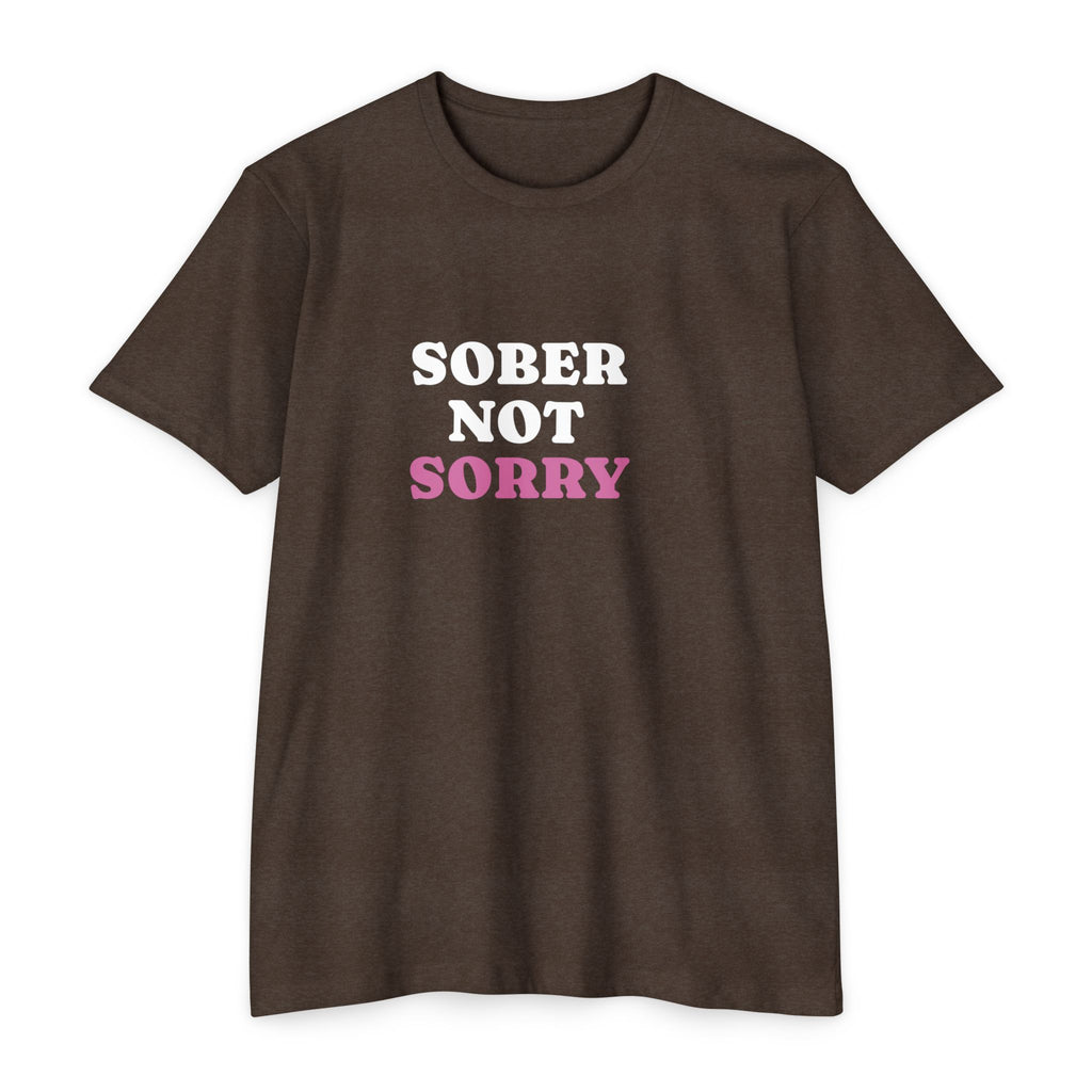 Sober Not Sorry T-Shirt | Bold Sobriety & Recovery Shirt | Empowering Addiction Recovery and Mental Health Tee