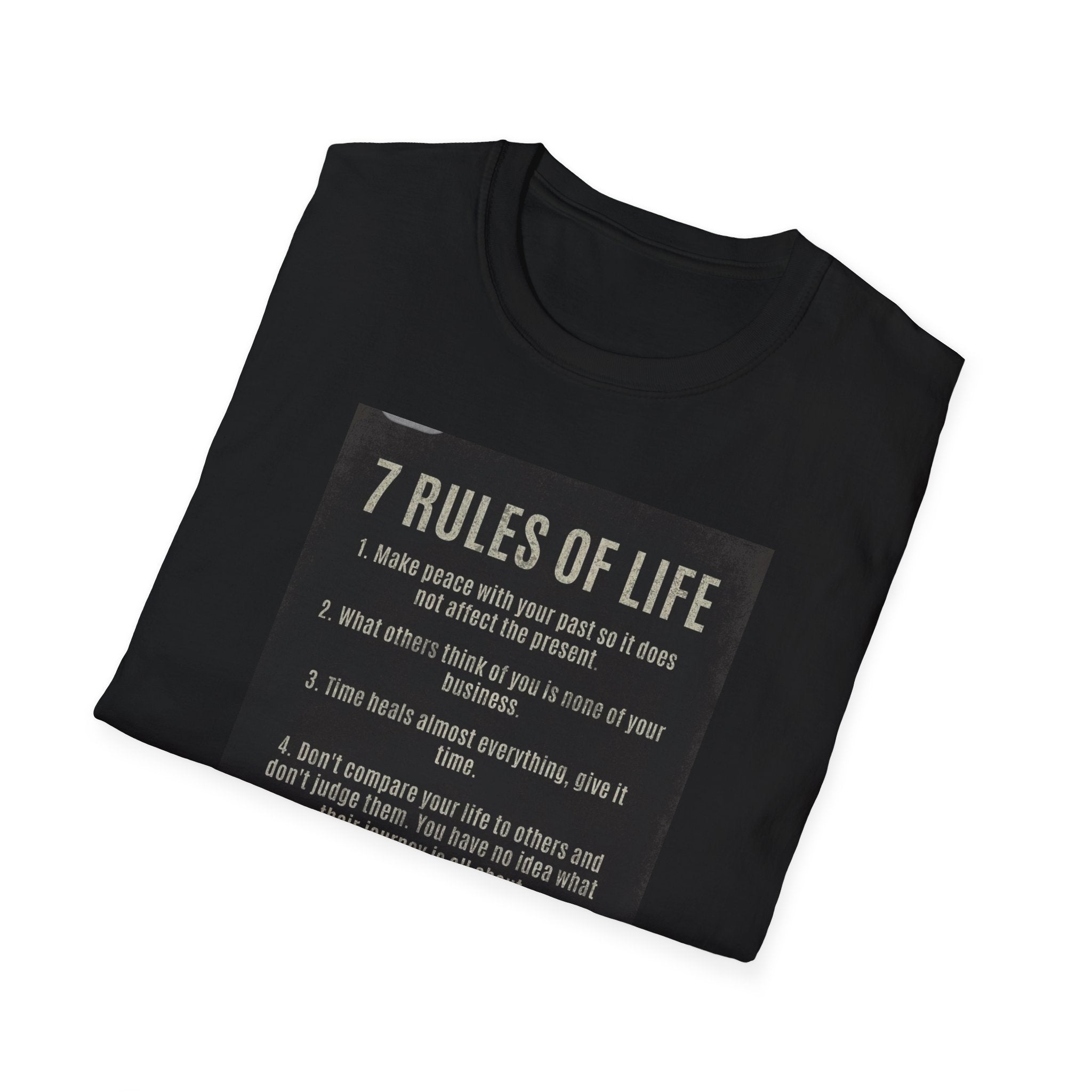 Unisex T-Shirt - Rules of Life & Addiction Design