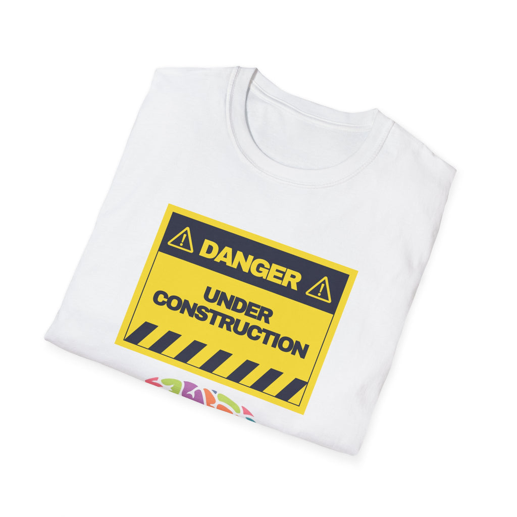 Brain Under Construction T-Shirt – Funny Mental Health Awareness Tee | Anxiety, Overthinking, Self-Care Shirt for Men & Women