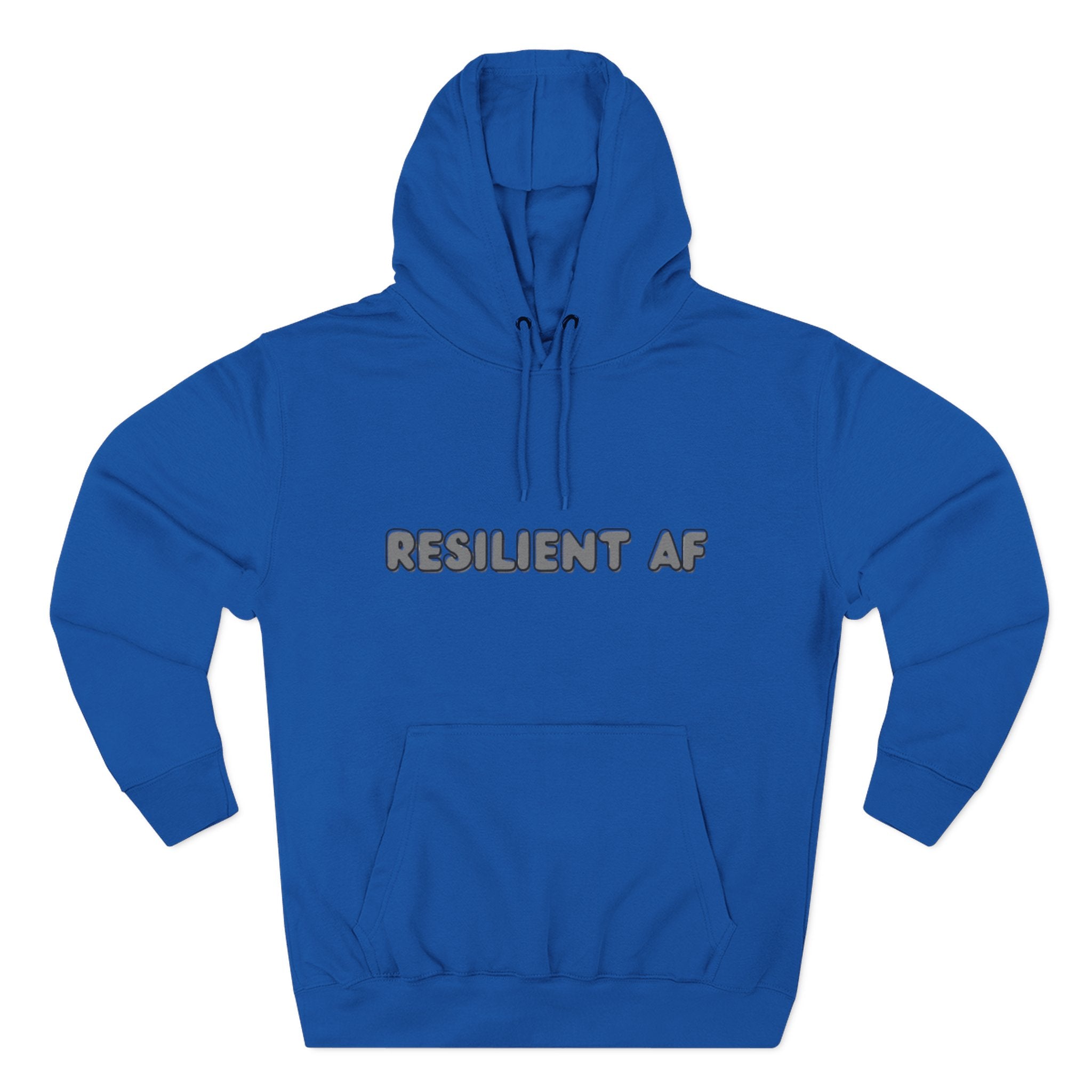 Resilient AF Hoodie – Motivational Streetwear with Bold Front Text & Dictionary Definition Back Print | Mental Health & Strength Apparel
