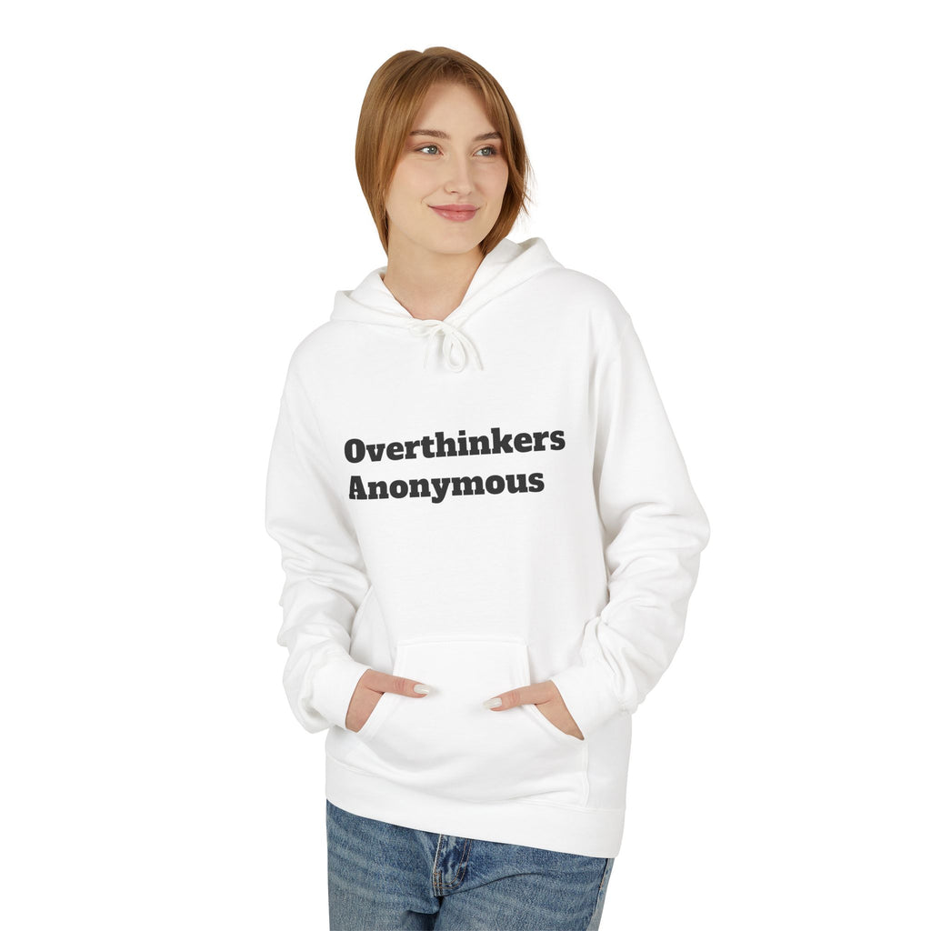 Overthinkers Anonymous Hoodie | Mental Health Comfort Wear | Cozy Anxiety Relief Sweatshirt