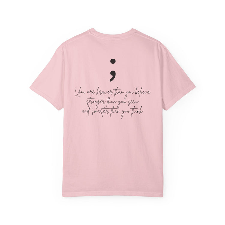 Semicolon Mental Health Awareness T-Shirt