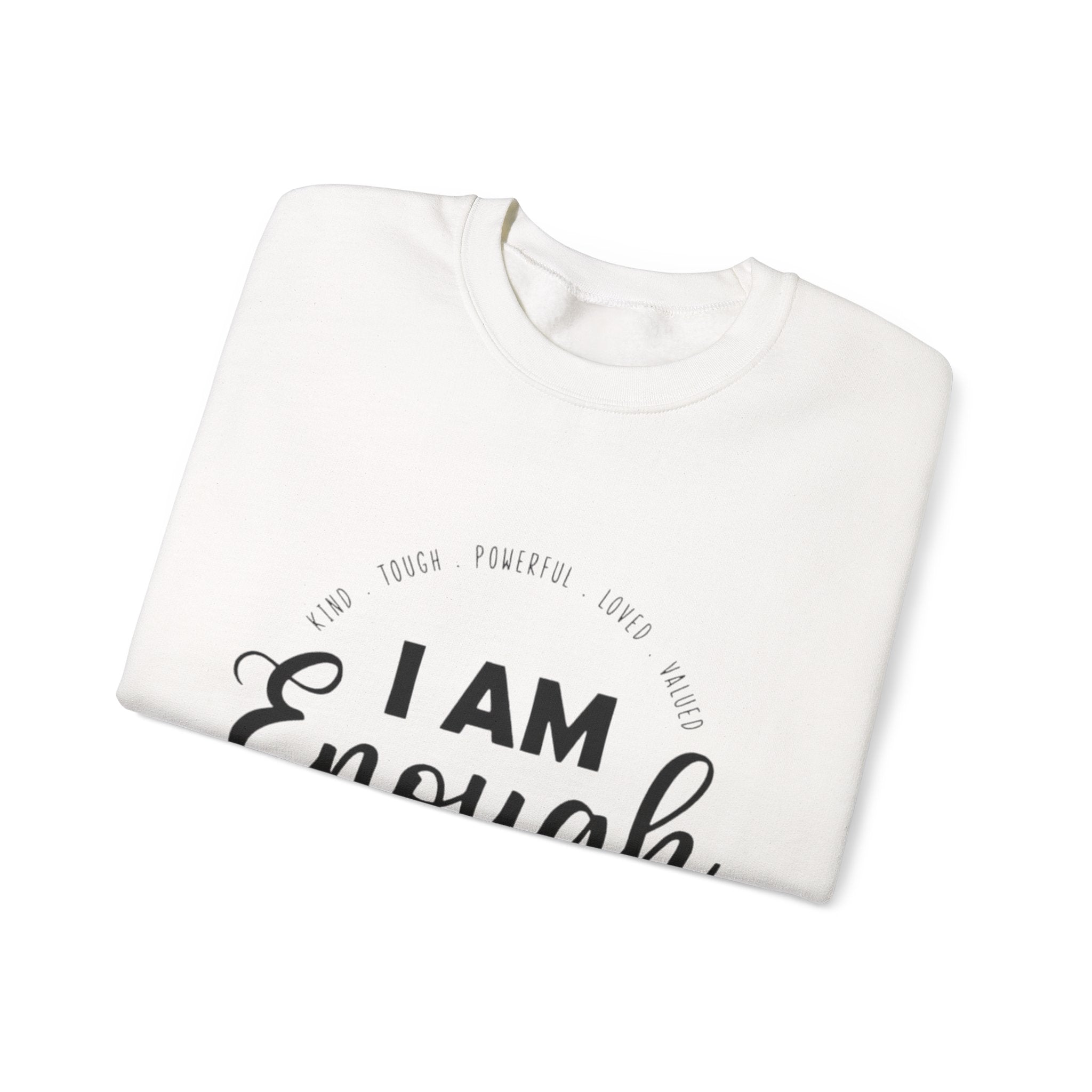 I Am Enough" Suicide & Depression Awareness Sweater – Mental Health Support & Inspirational Quote