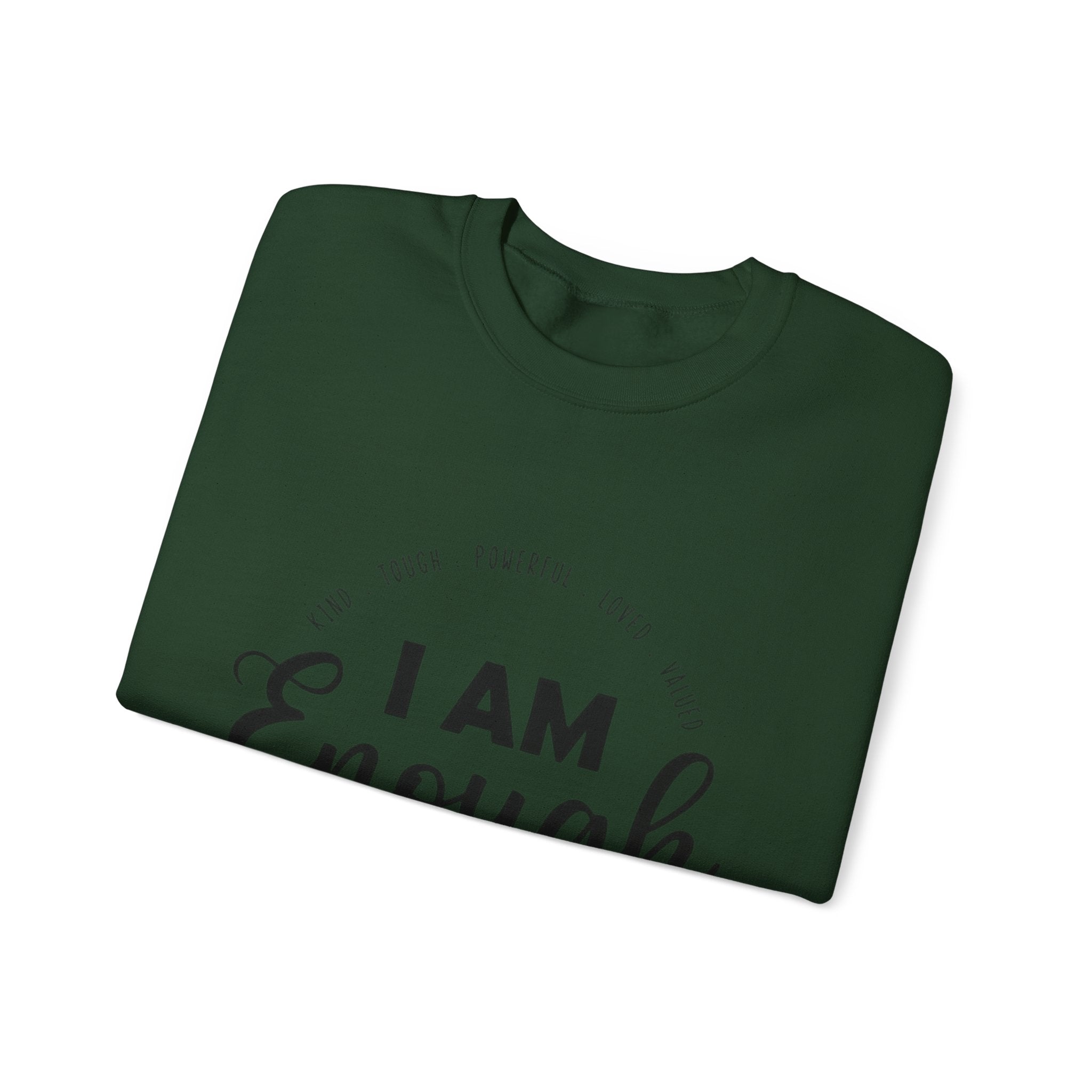 I Am Enough" Suicide & Depression Awareness Sweater – Mental Health Support & Inspirational Quote