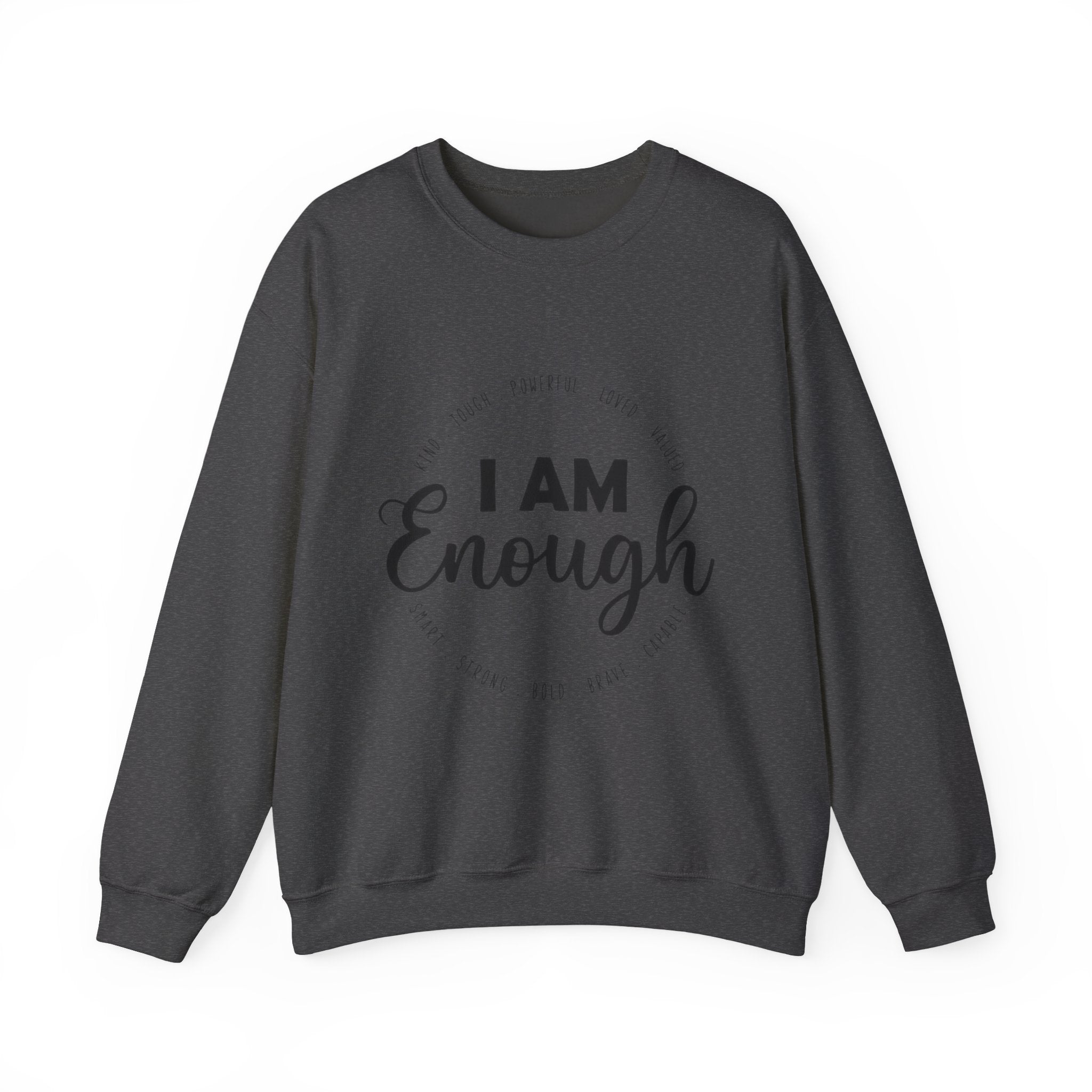 I Am Enough" Suicide & Depression Awareness Sweater – Mental Health Support & Inspirational Quote