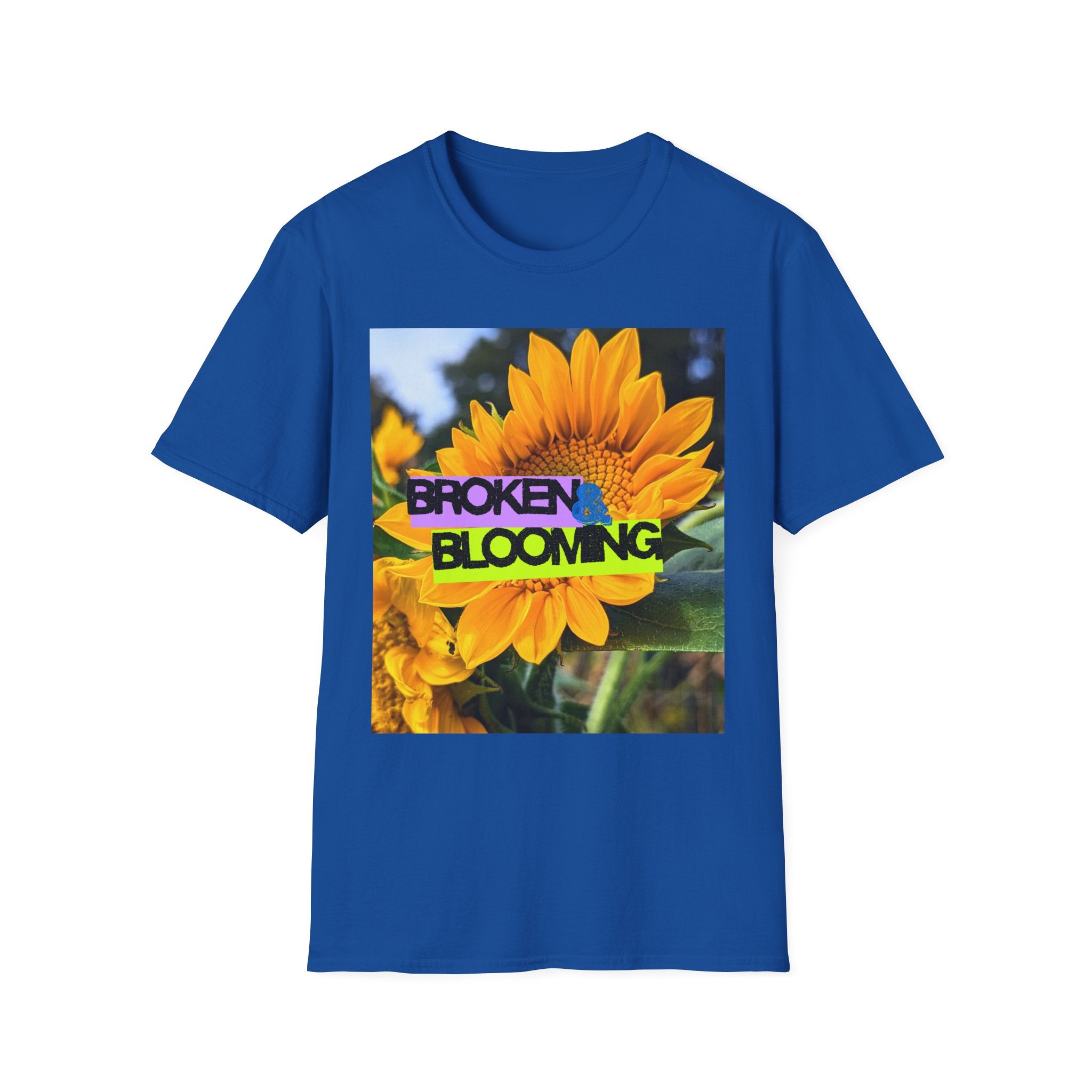 Broken and blooming tshirt