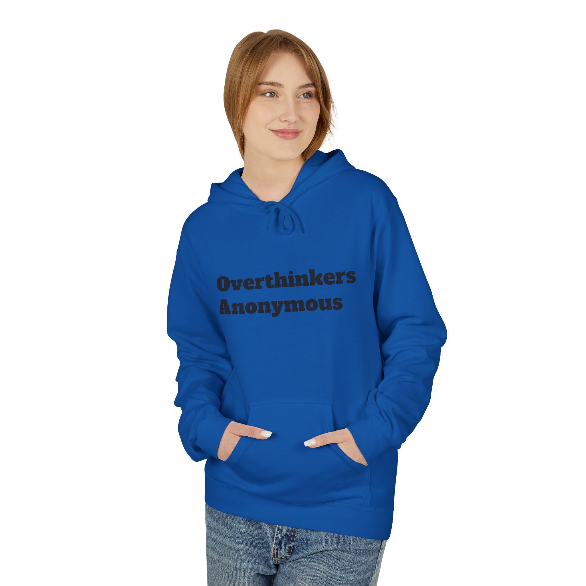 Overthinkers Anonymous Hoodie | Mental Health Comfort Wear | Cozy Anxiety Relief Sweatshirt