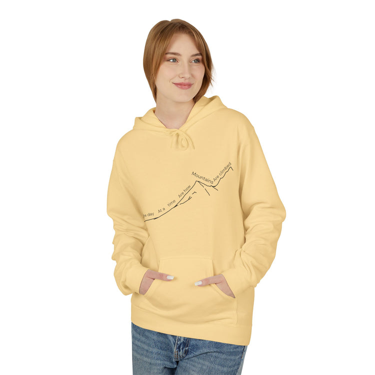 One Day at a Time Mountain Climb Sweater - Motivational