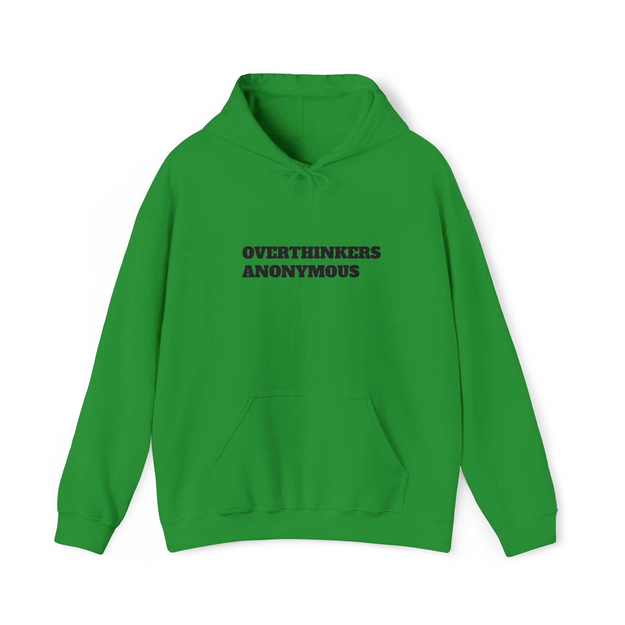 Overthinkers Anonymous Embroidered Hoodie | Mental Health Comfort Wear | Cozy Anxiety Relief Sweatshirt