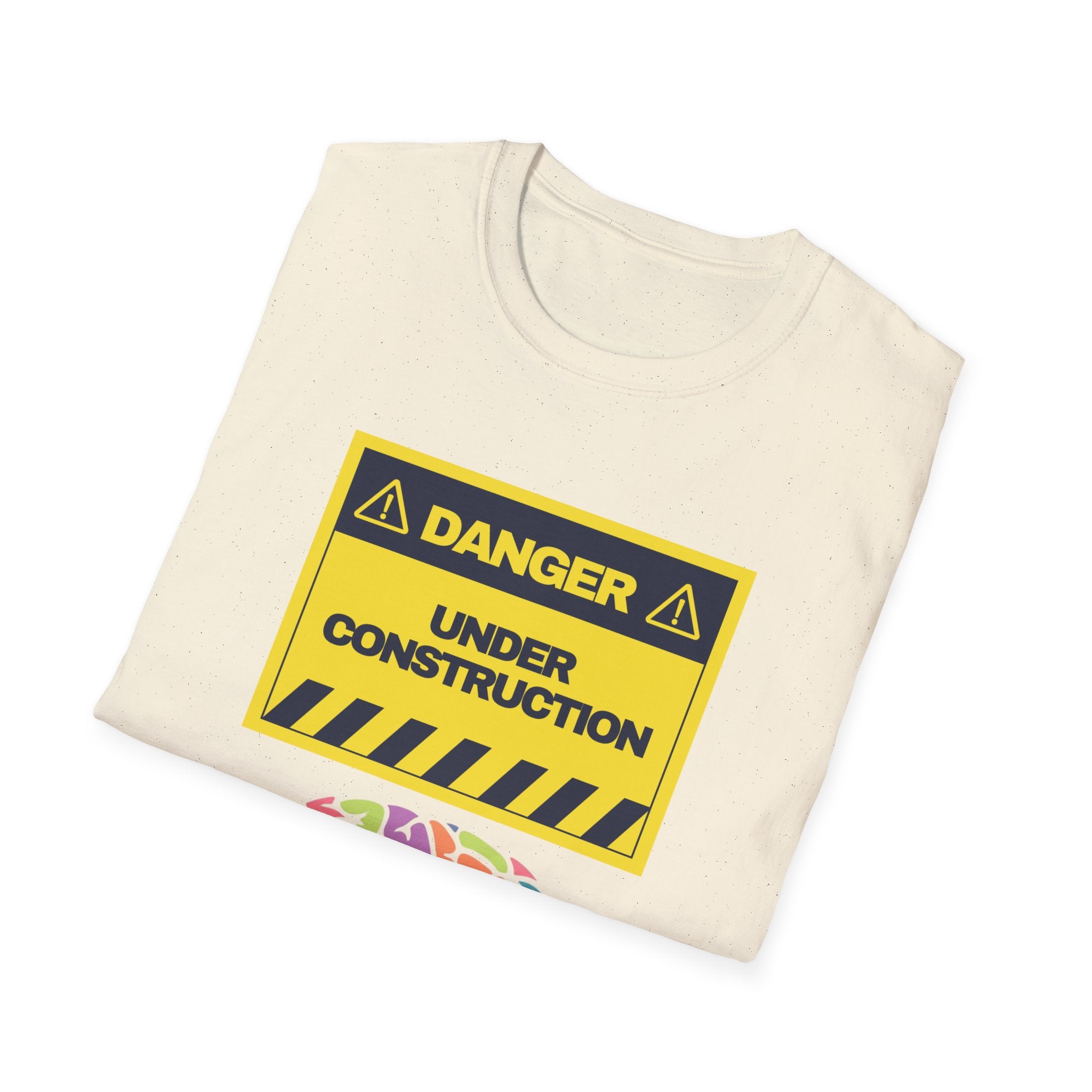 Brain Under Construction T-Shirt – Funny Mental Health Awareness Tee | Anxiety, Overthinking, Self-Care Shirt for Men & Women