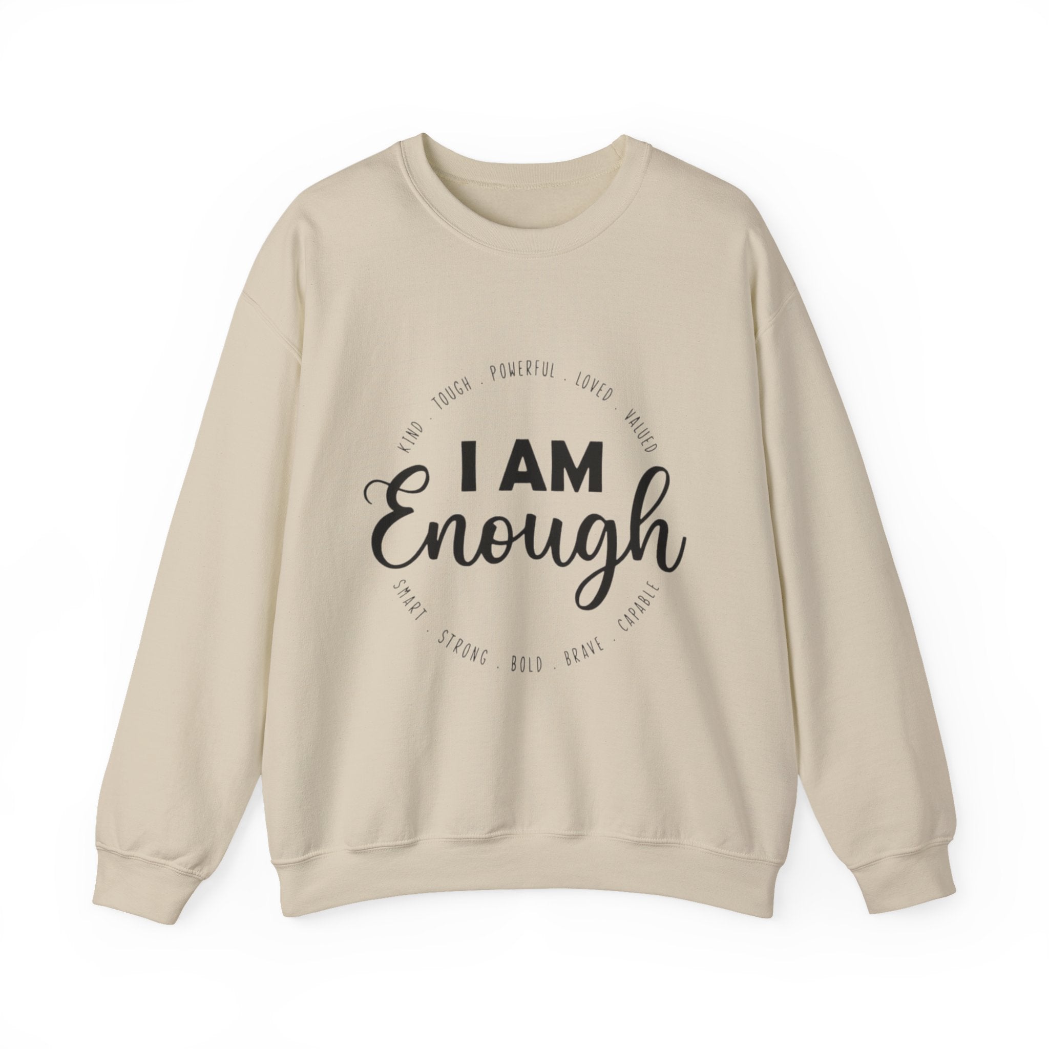 I Am Enough" Suicide & Depression Awareness Sweater – Mental Health Support & Inspirational Quote