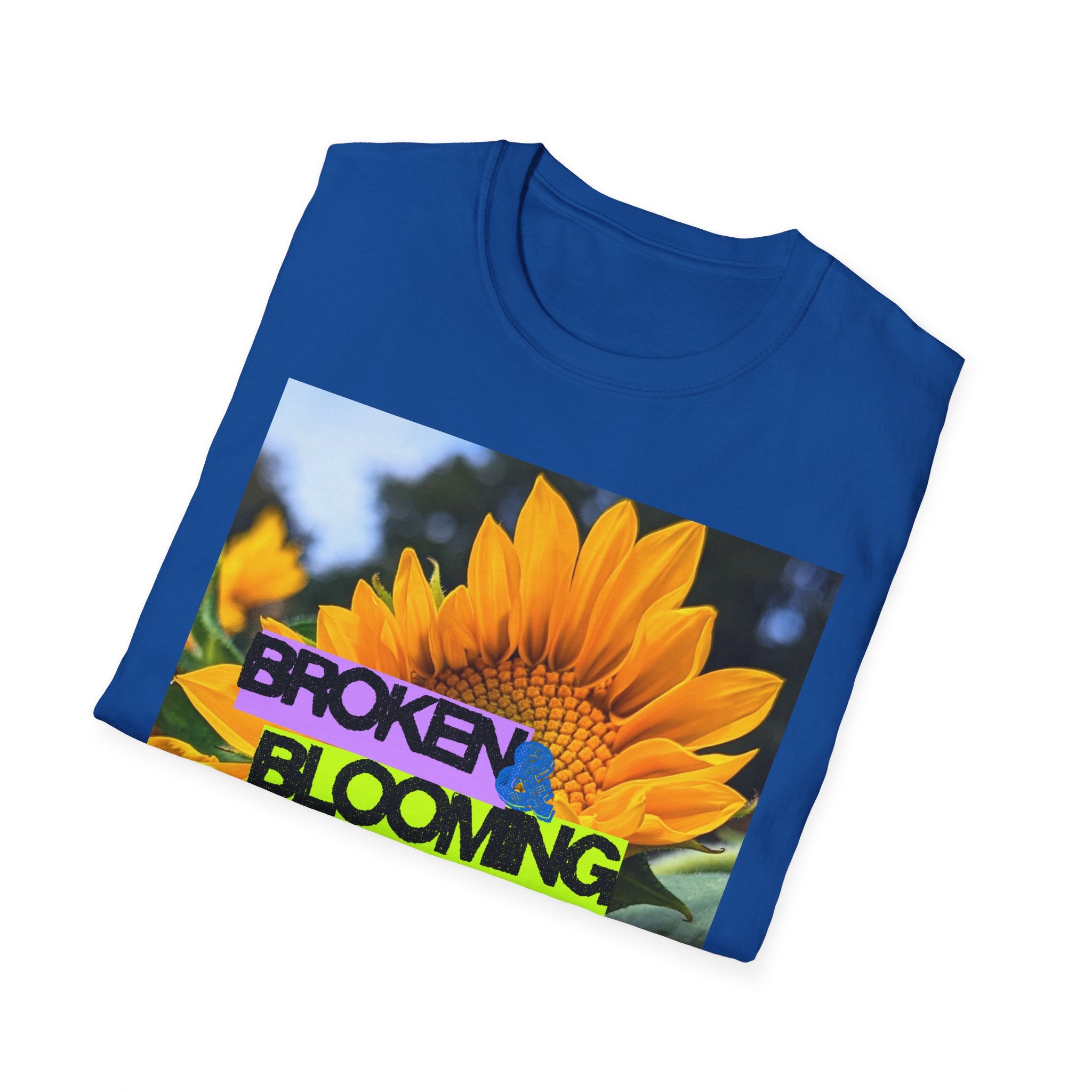 Broken and blooming tshirt