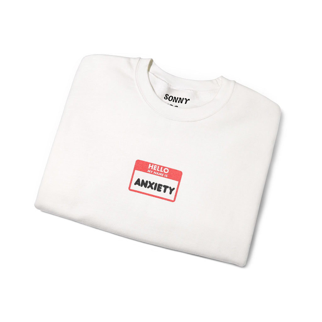 Hi My Name Is Anxiety Sweater – Funny Mental Health Hoodie | Cute Anxiety Awareness Pullover for Men & Women