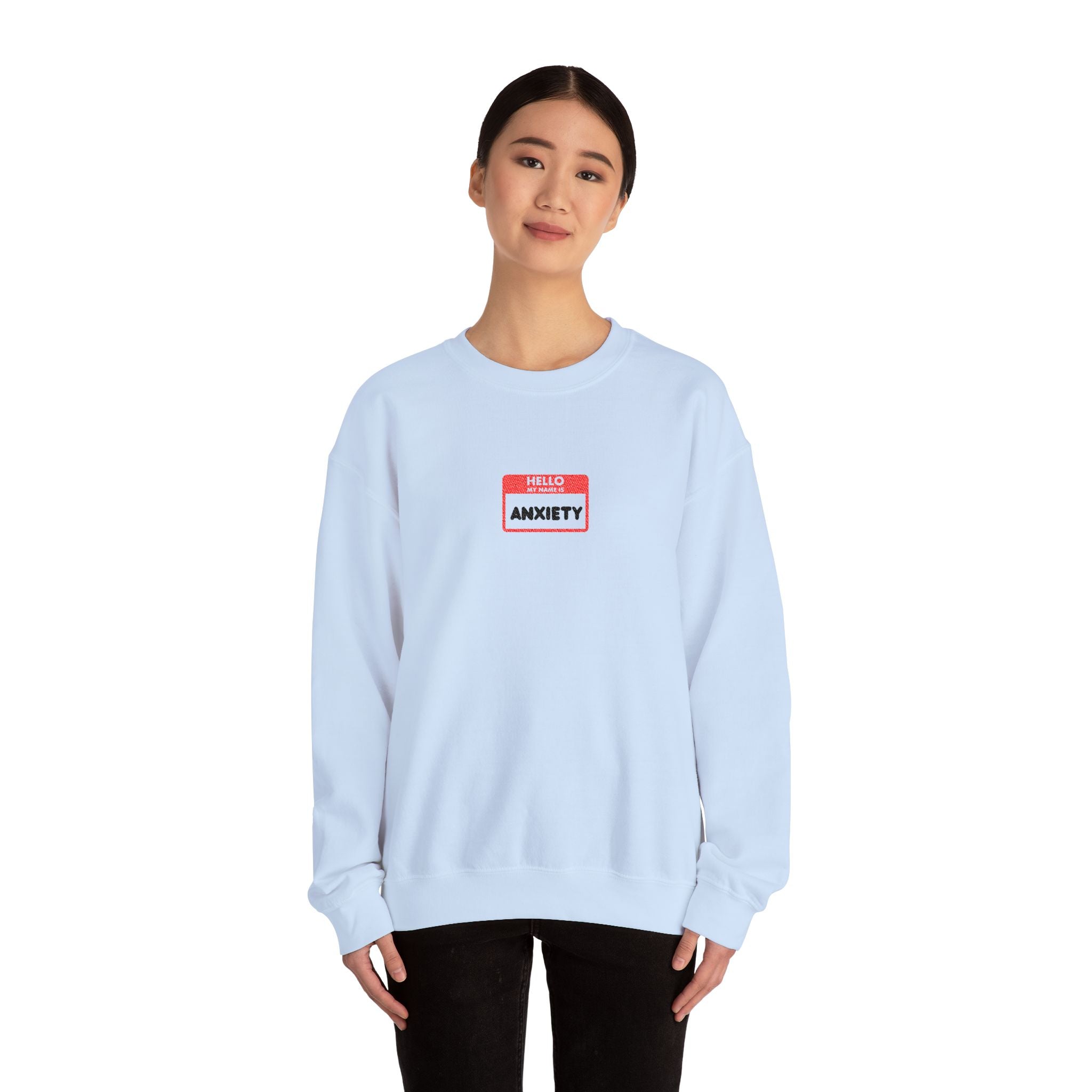 Hi My Name Is Anxiety Sweater – Funny Mental Health Hoodie | Cute Anxiety Awareness Pullover for Men & Women