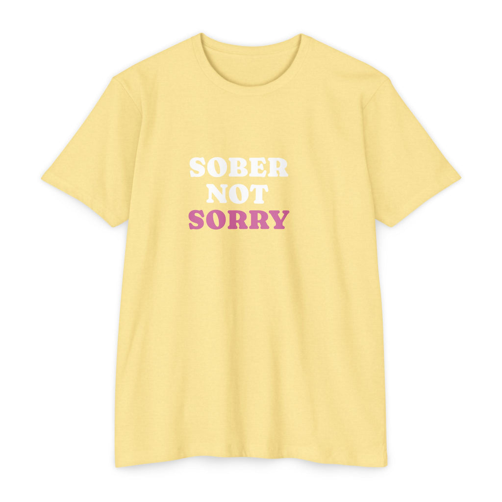 Sober Not Sorry T-Shirt | Bold Sobriety & Recovery Shirt | Empowering Addiction Recovery and Mental Health Tee