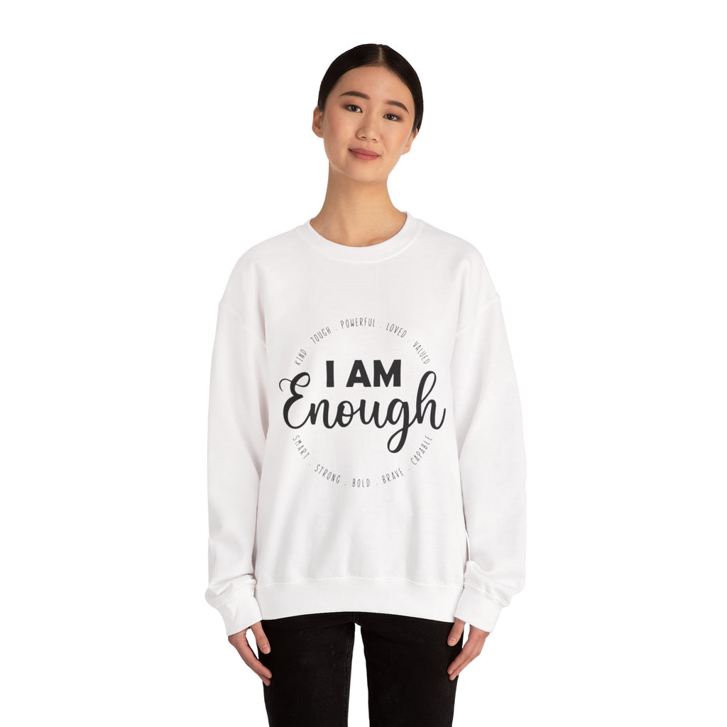 I Am Enough" Suicide & Depression Awareness Sweater – Mental Health Support & Inspirational Quote