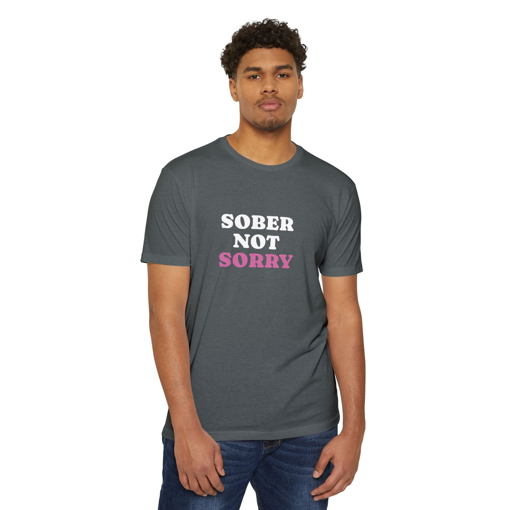 Sober Not Sorry T-Shirt | Bold Sobriety & Recovery Shirt | Empowering Addiction Recovery and Mental Health Tee