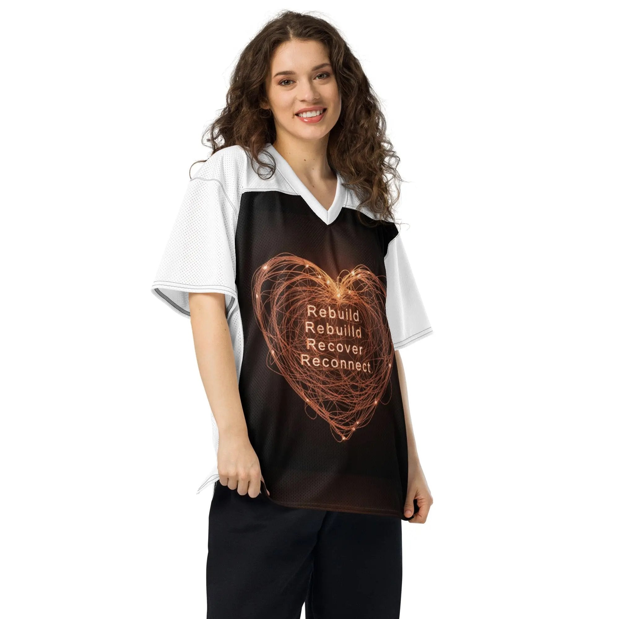 Recover & Reconnect Mesh Jersey – Breathe Easy, Live Free - Sonny Side Up - 