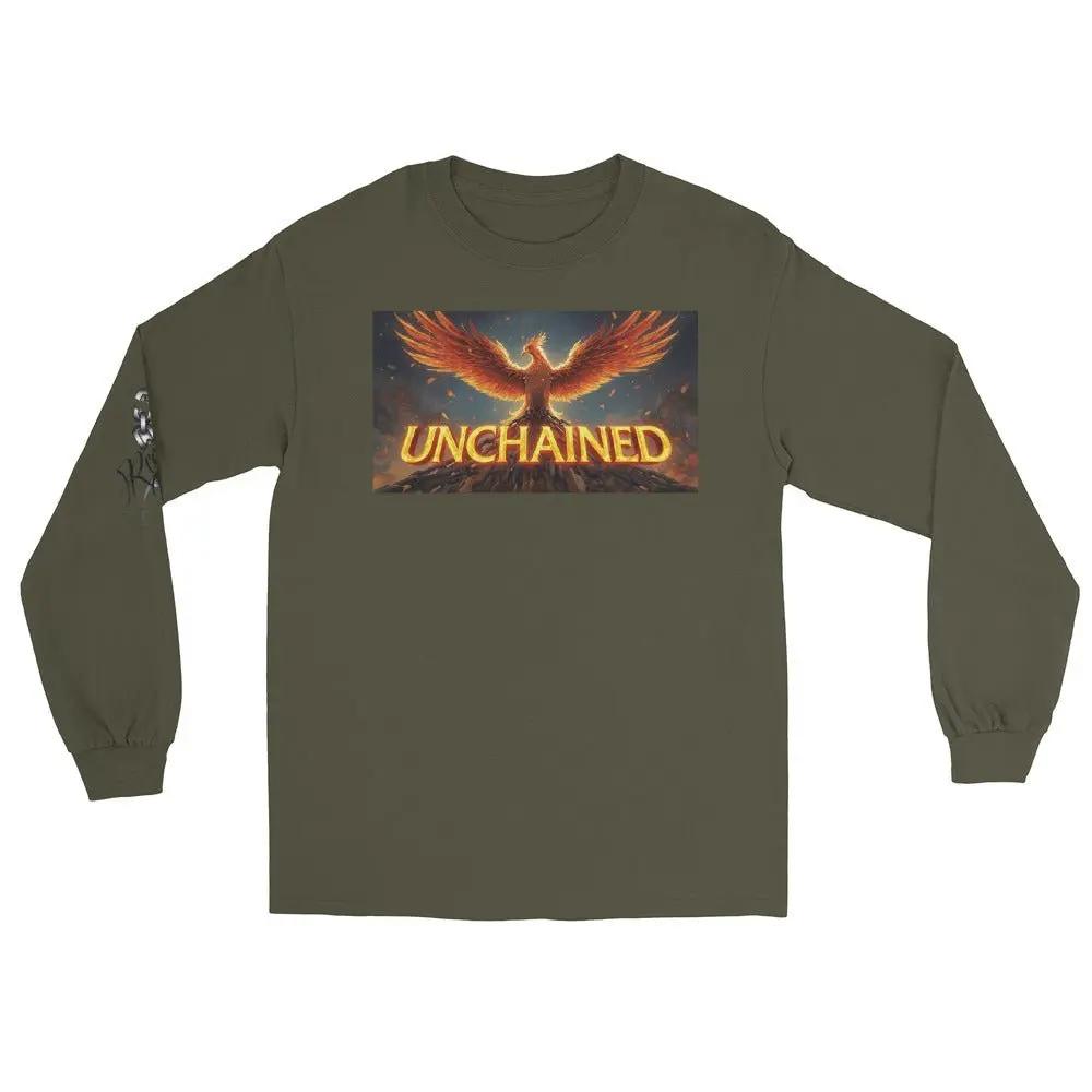 Unchained Long Sleeve | Freedom - Inspired Classic Fit Tee for Men - Sonny Side Up - 