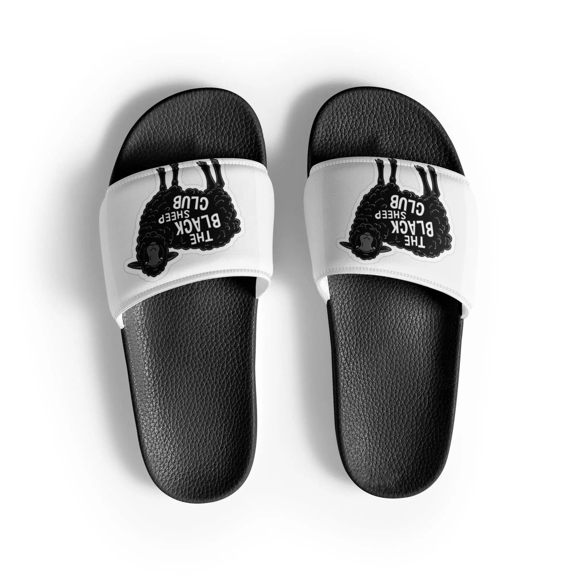Black Sheep Men’s Slides – Comfortable, Cushioned Sandals for Everyday Confidence - Sonny Side Up - 