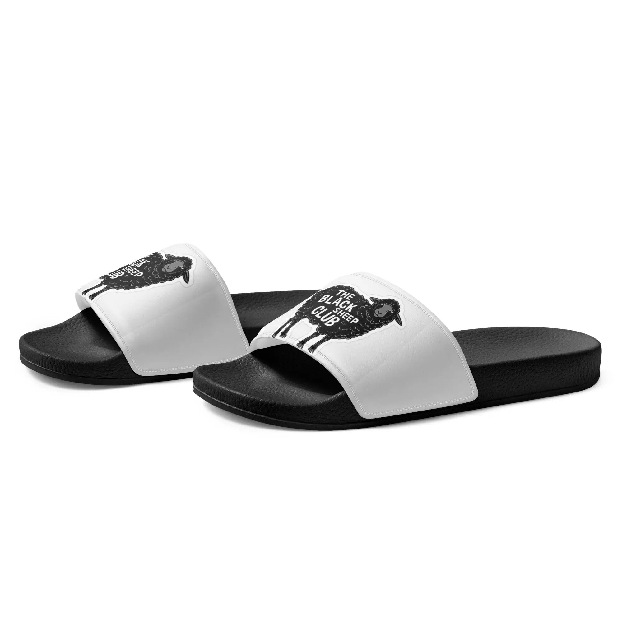 Black Sheep Men’s Slides – Comfortable, Cushioned Sandals for Everyday Confidence - Sonny Side Up - 
