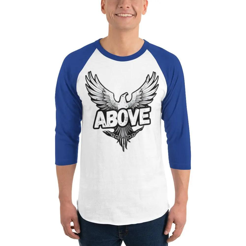 Phoenix rising above 3/4 sleeve raglan shirt - Sonny Side Up - 