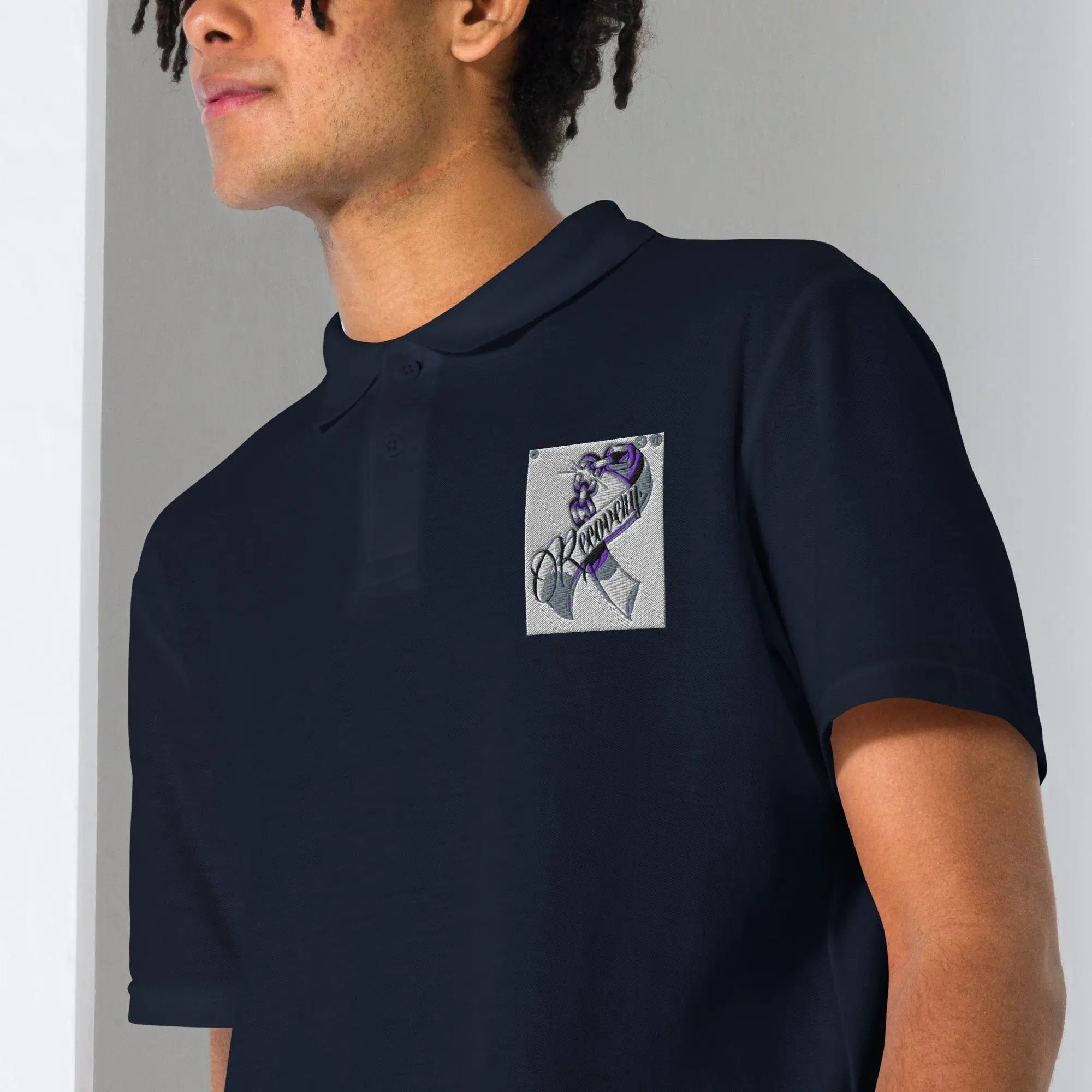 Recovery Polo Shirt – Classic Unisex Pique Polo | Durable, Comfortable, and Symbolic of Strength & Sobriety” - Sonny Side Up - 