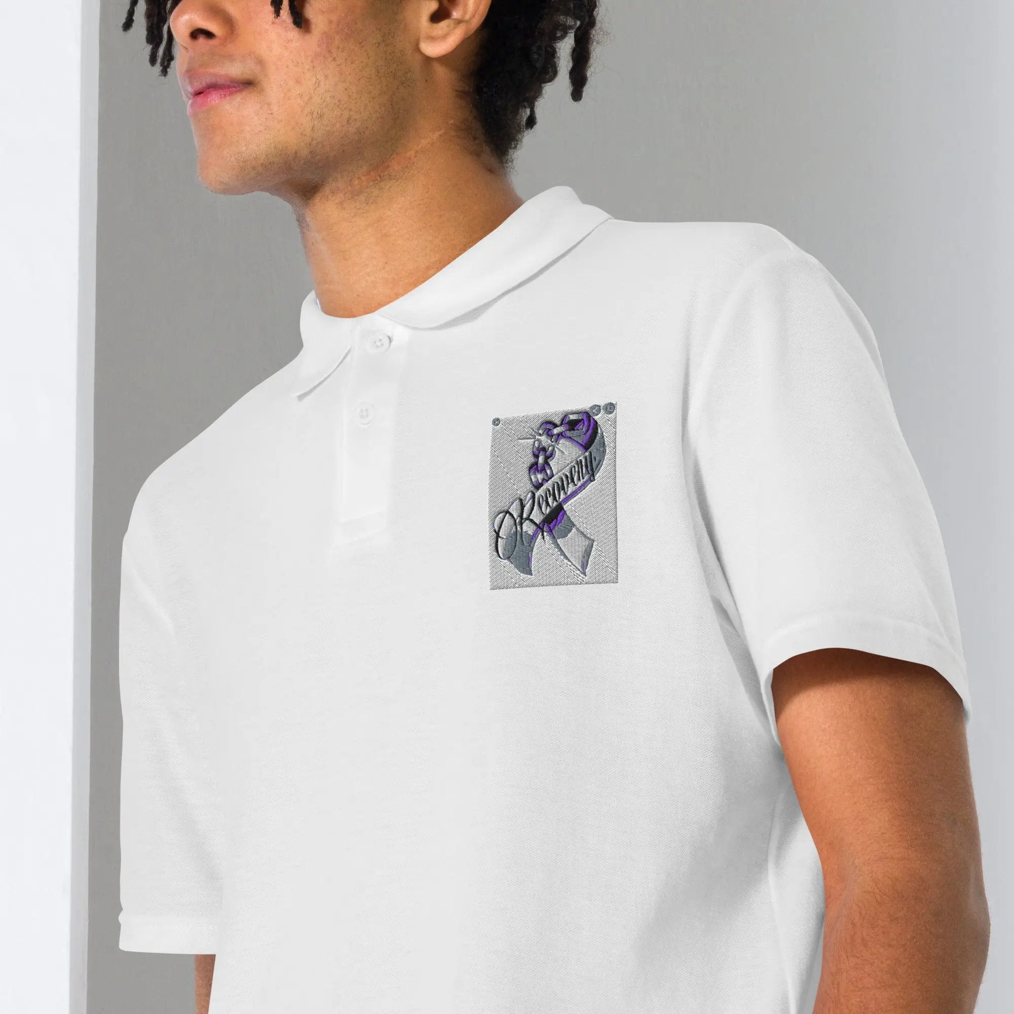 Recovery Polo Shirt – Classic Unisex Pique Polo | Durable, Comfortable, and Symbolic of Strength & Sobriety” - Sonny Side Up - 