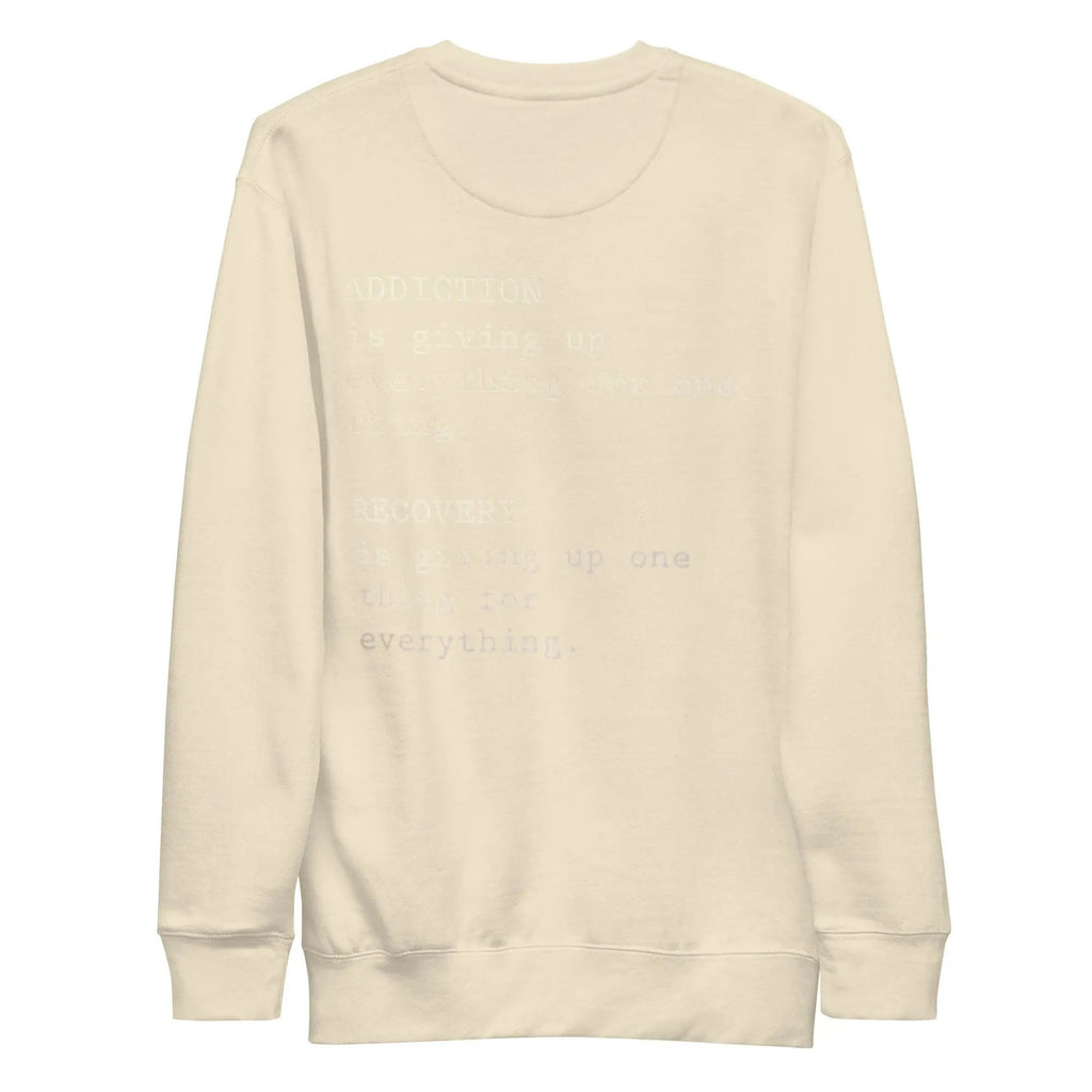 addiction awareness sweatshirt
