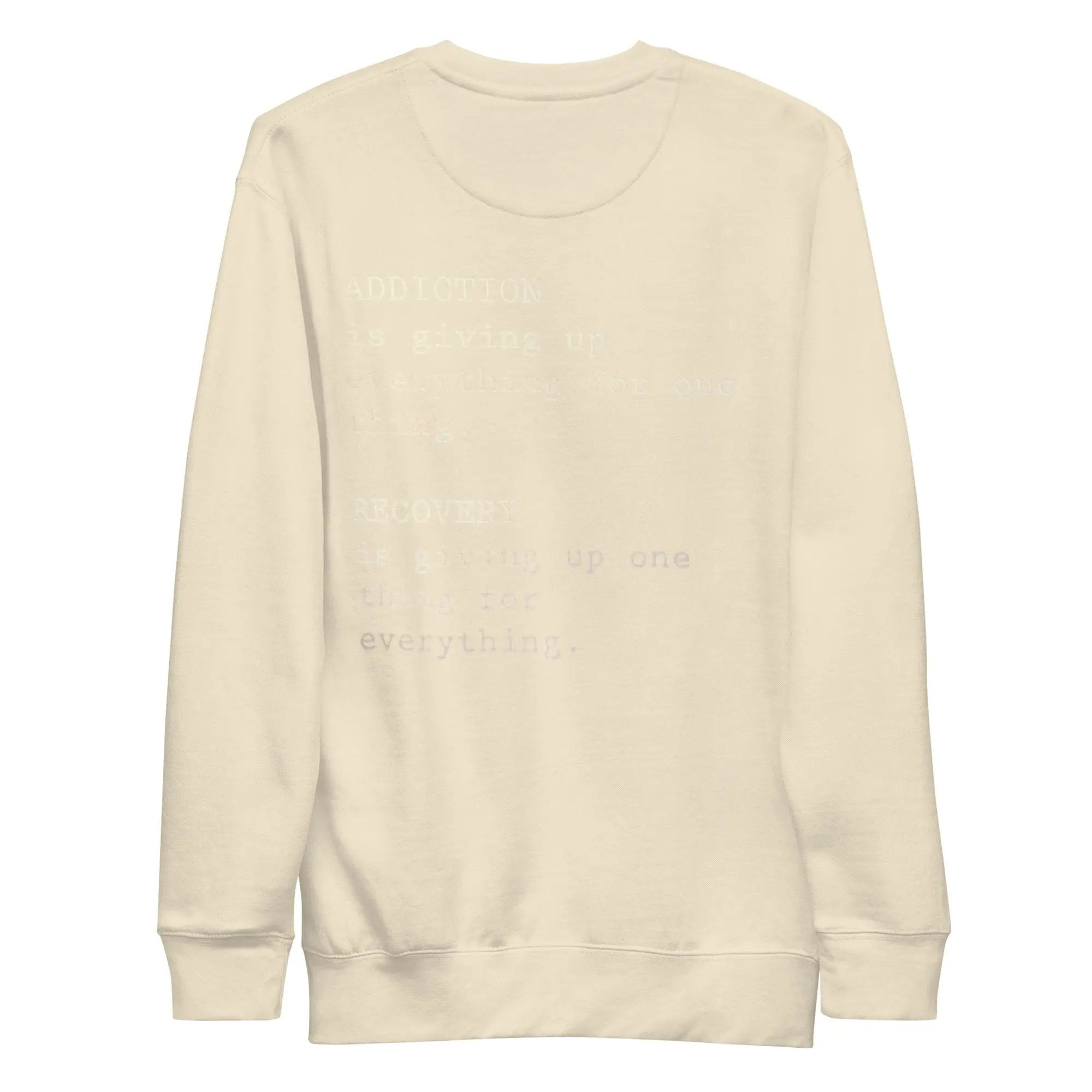 addiction awareness sweatshirt